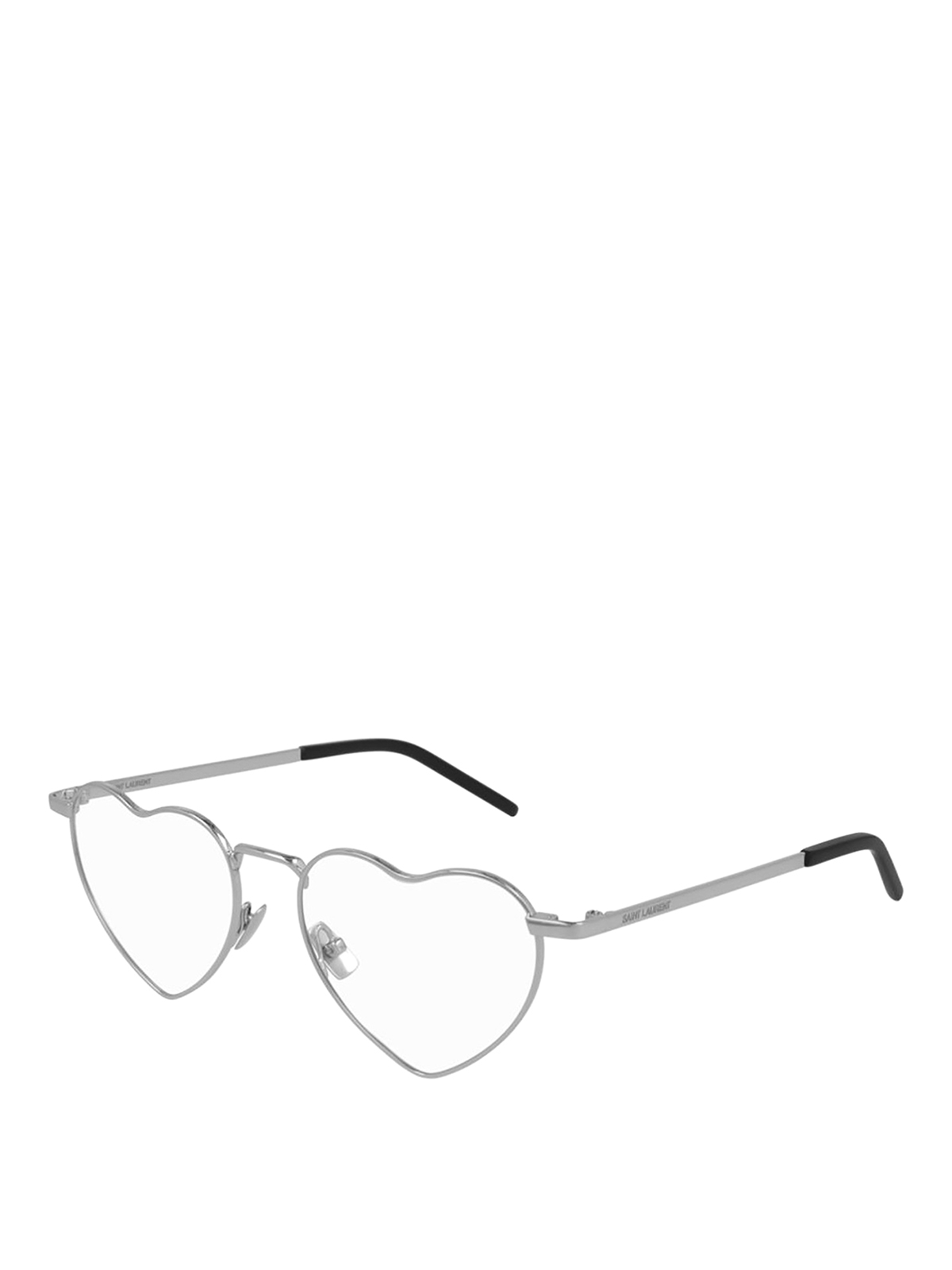 Saint Laurent 301 Lou Lou Opt Glasses In Silver