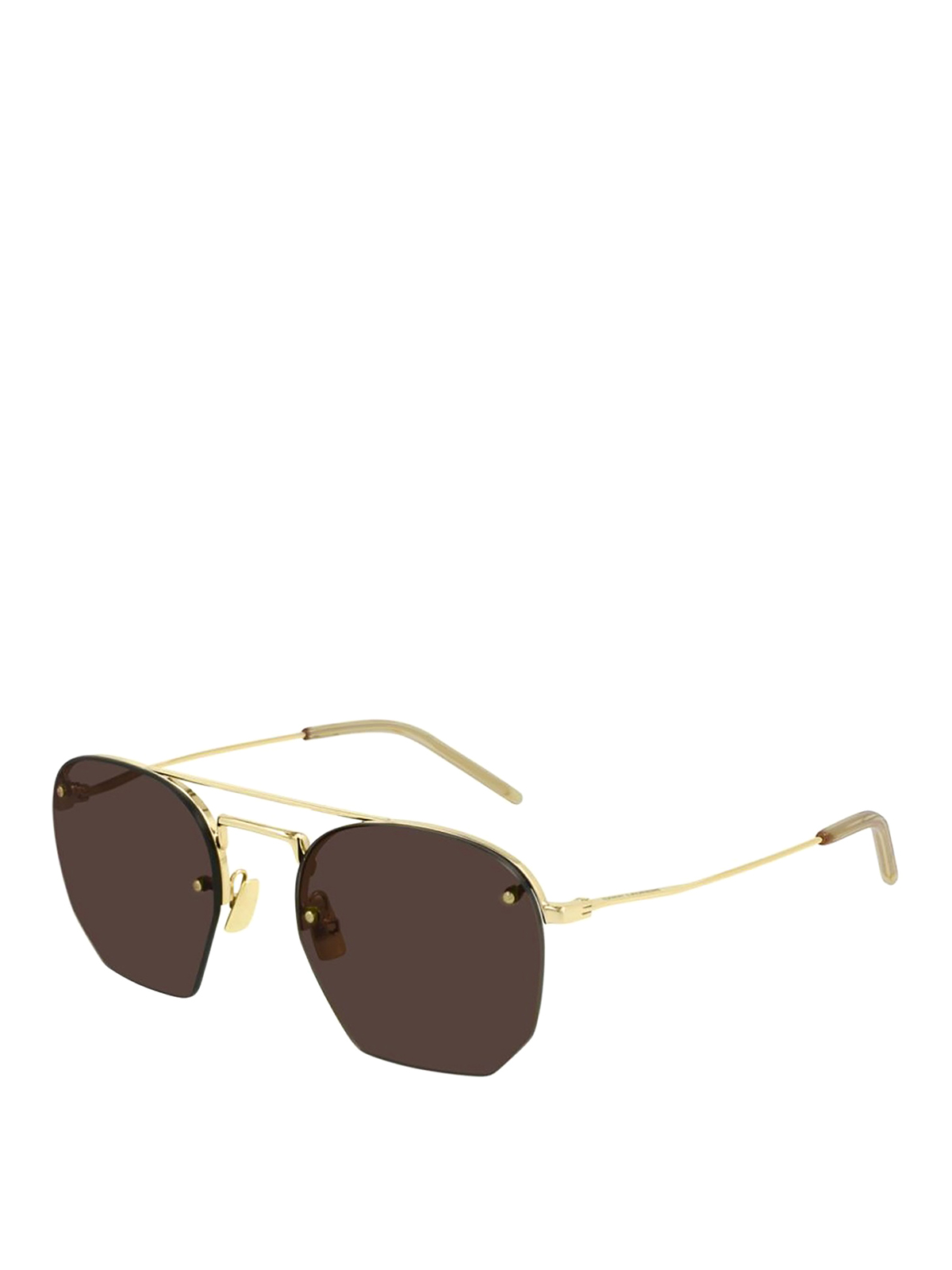 saint laurent hexagonal sunglasses