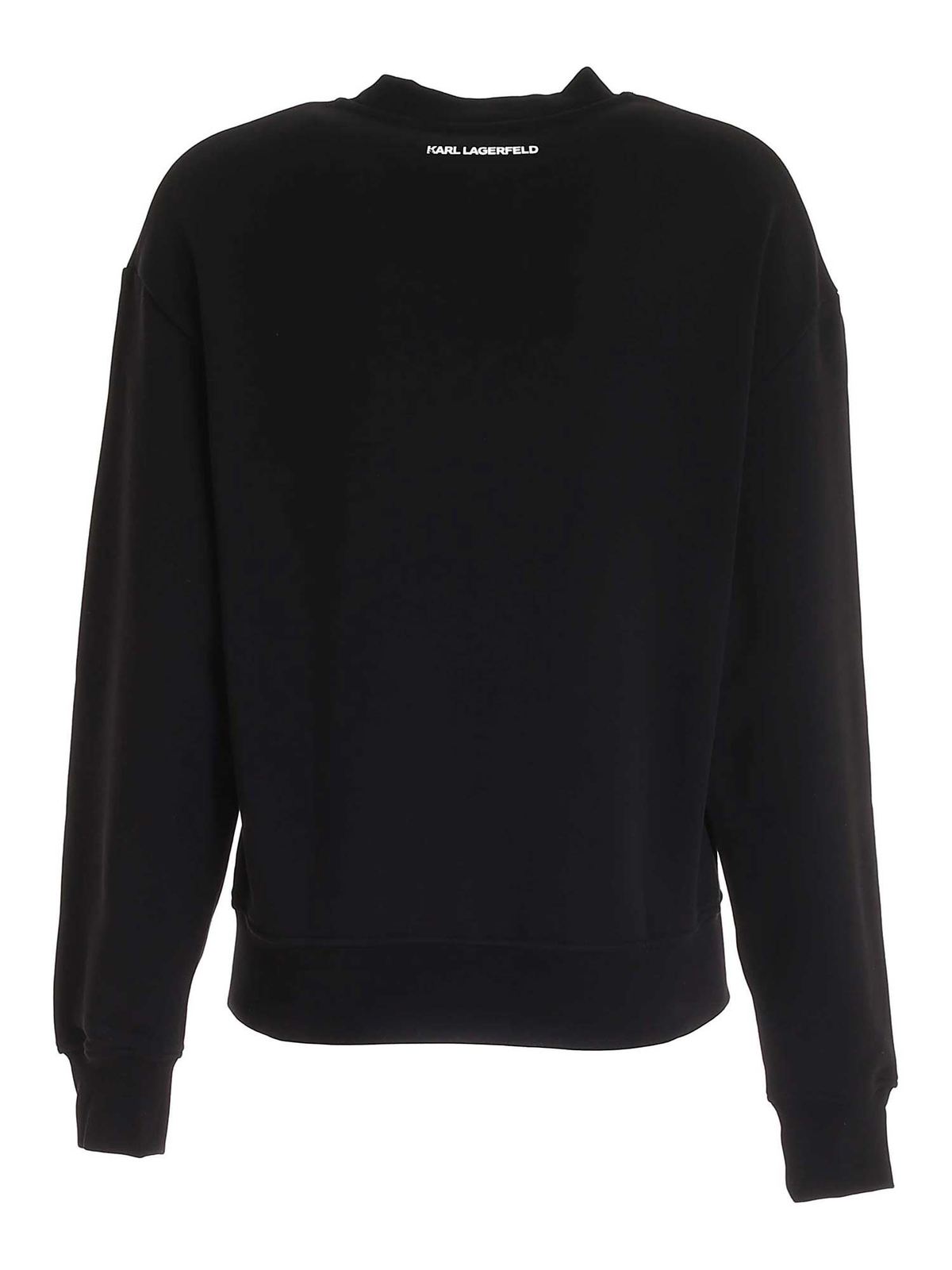 Karl Lagerfeld - Unisex Logo sweatshirt in black - Sweatshirts ...