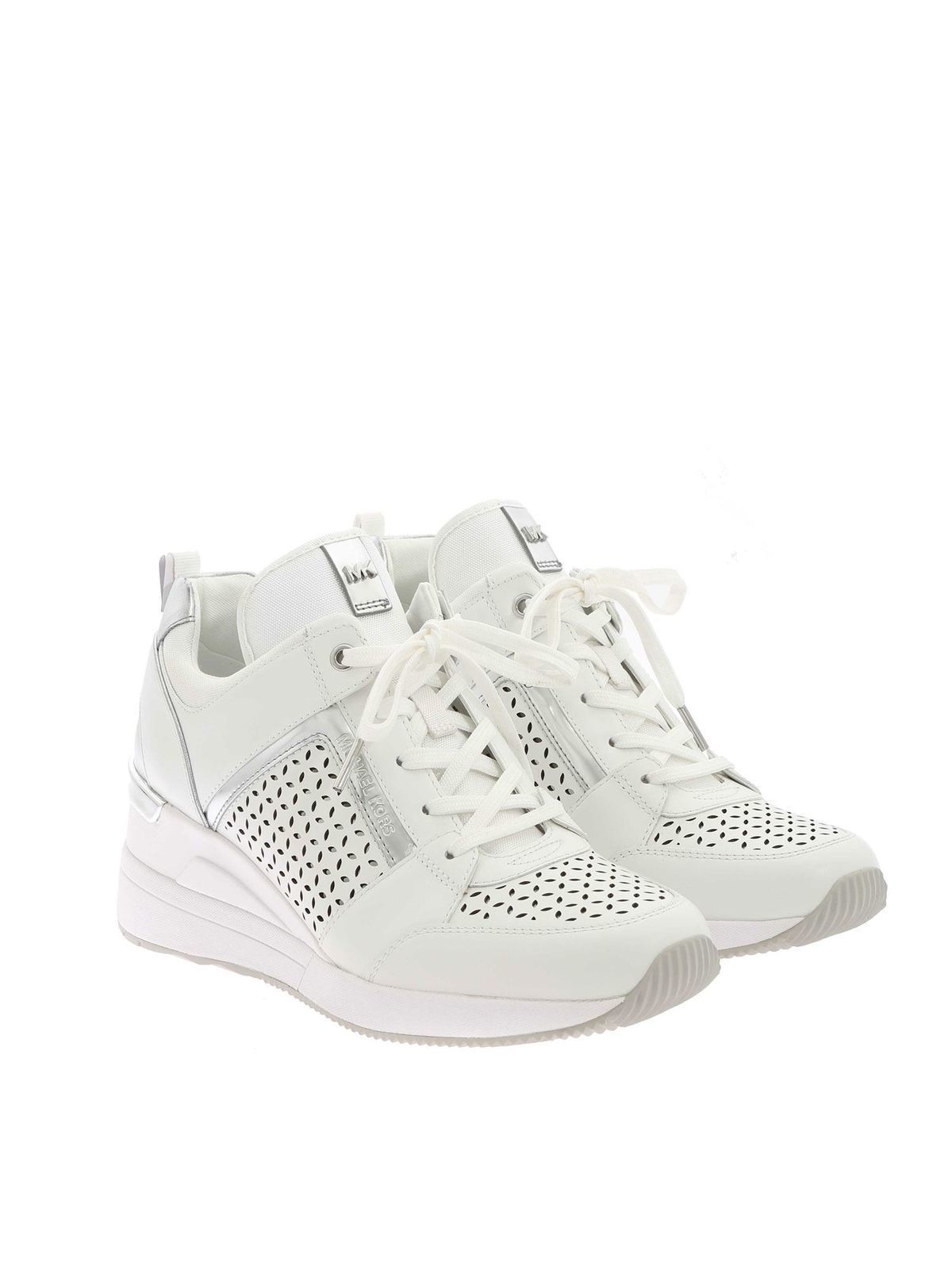 Trainers Michael Kors - Georgie sneakers in white and silver color -  43R1GEFS3L085