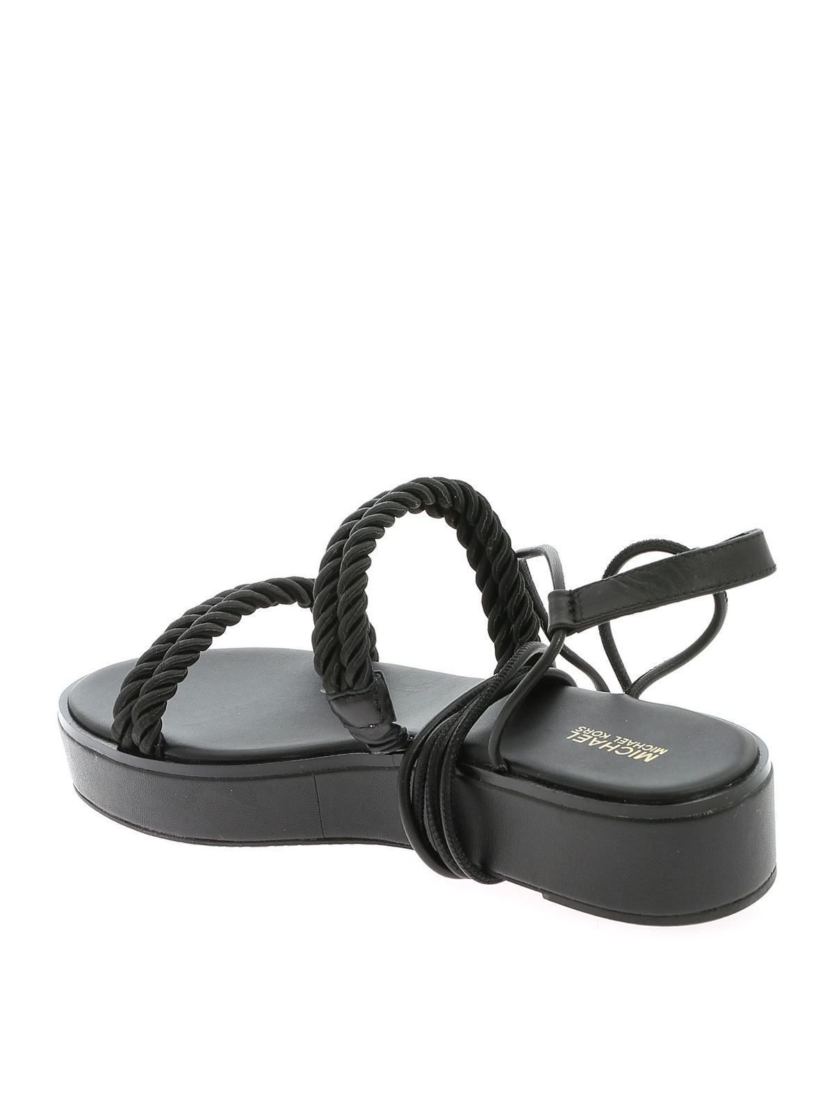 Sandals Michael Kors - Marina sandals in black - 40S1MRFA2D001 | iKRIX.com