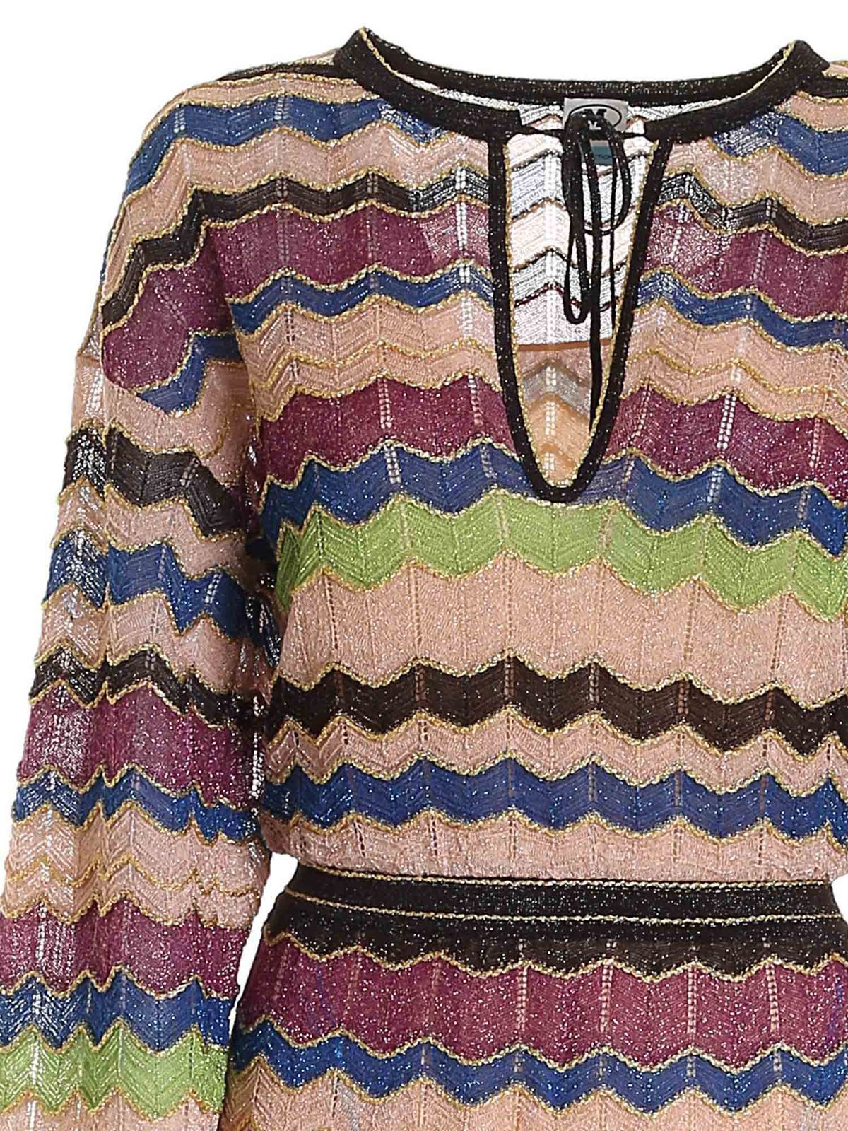 ماکسی M Missoni - Long multicolor lamé 