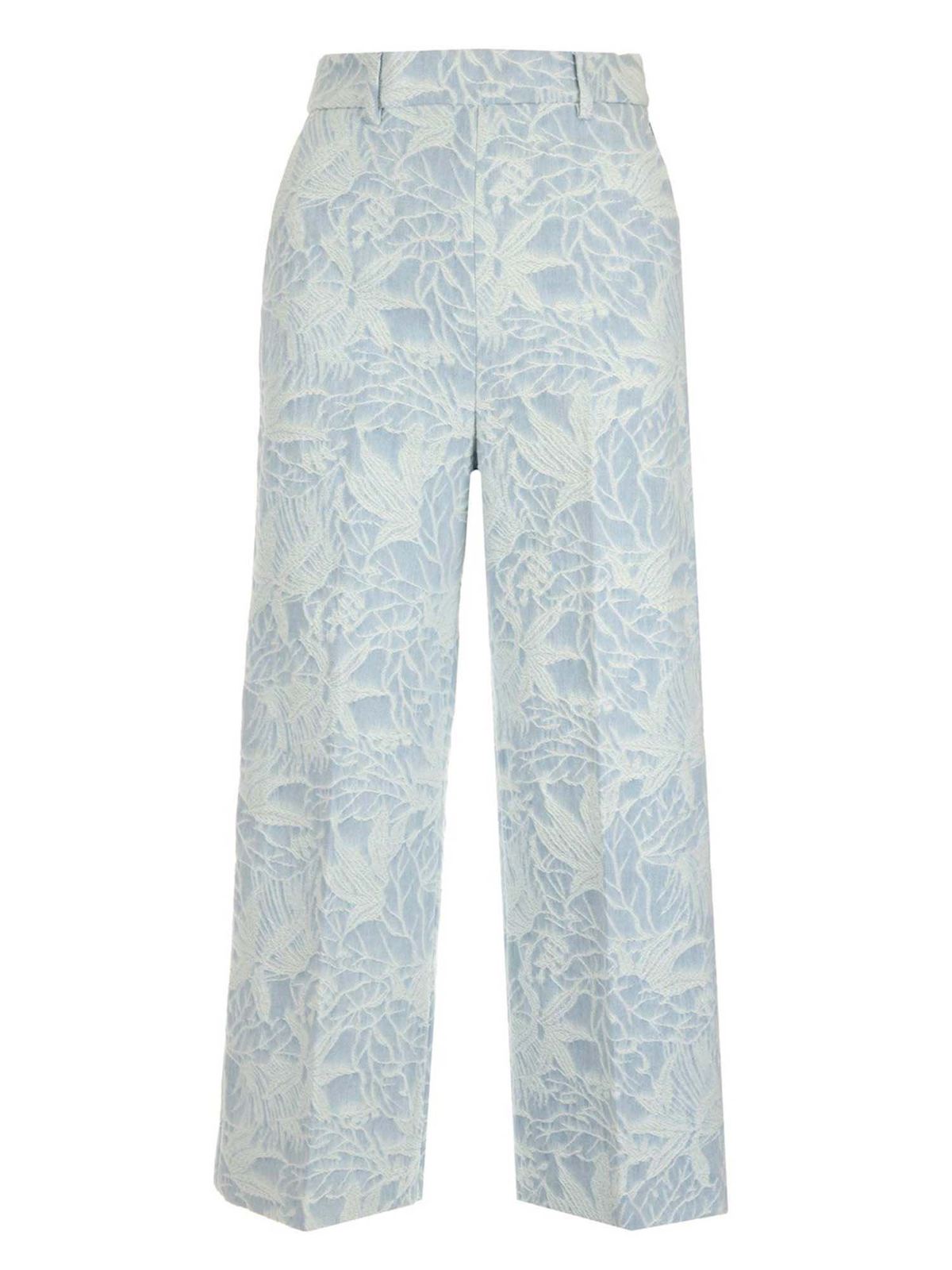 Click to view more detailed imagery on our partner's website Msgm Jacquard Jeans In Light Blue