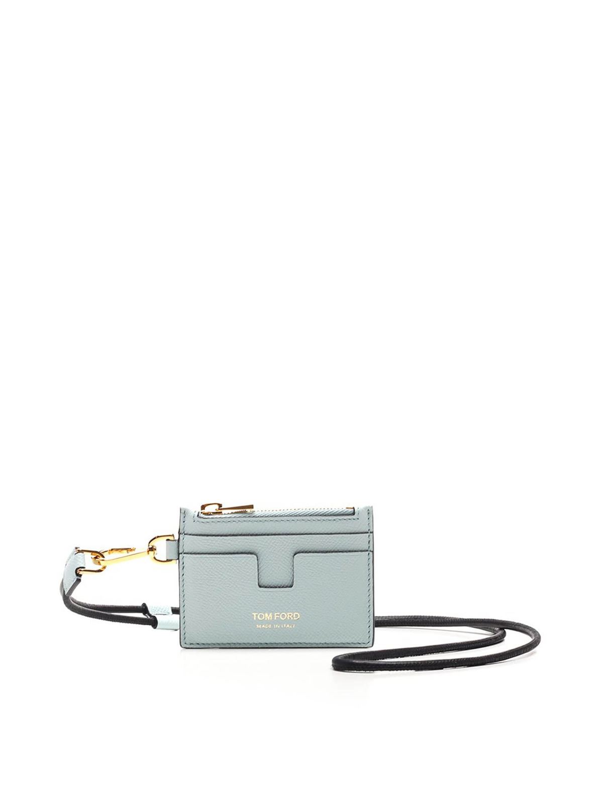 Wallets & purses Tom Ford - Neck strap card holder in light blue -  Y0310TLCL081U5028