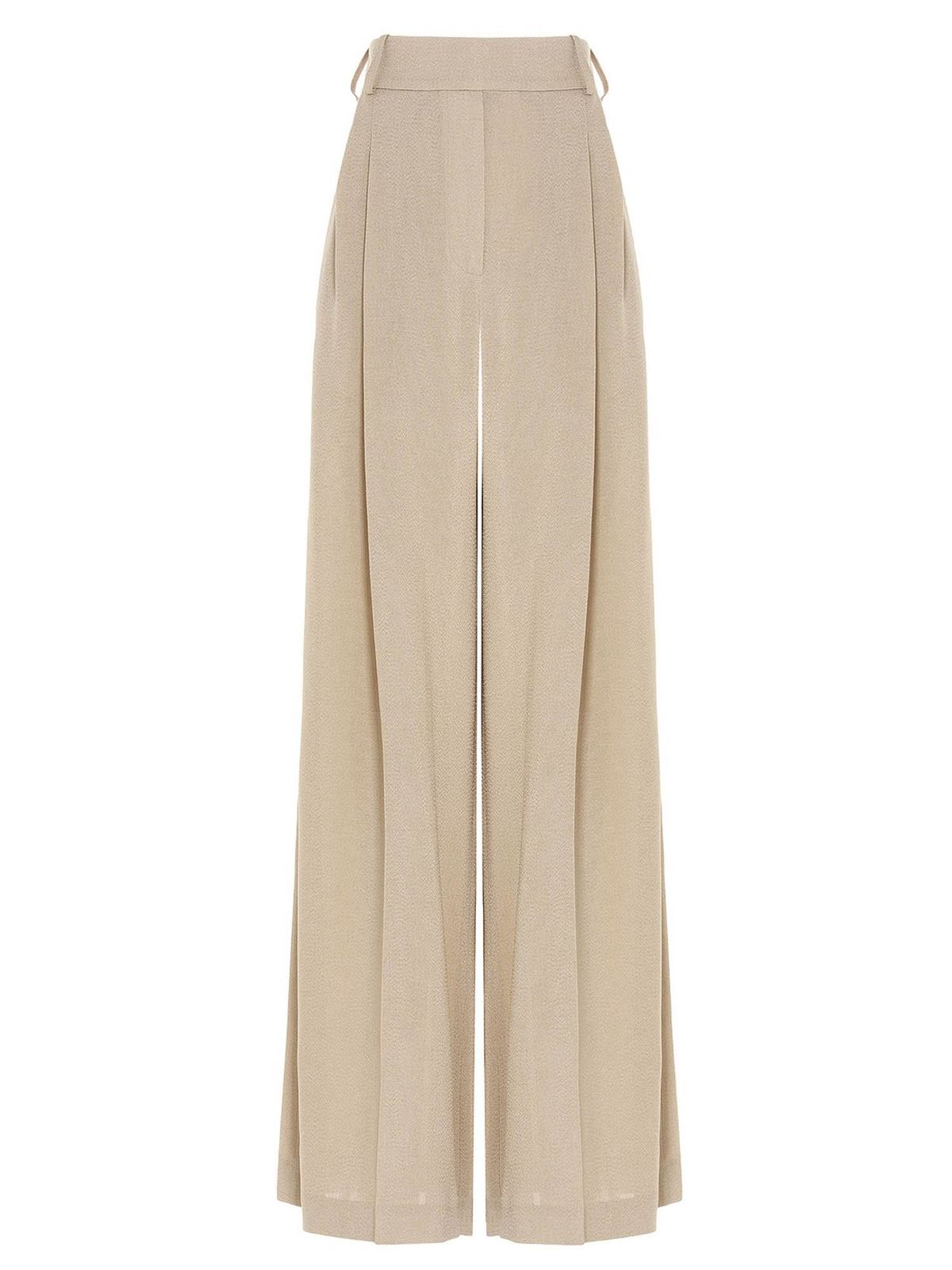 ALEXANDRE VAUTHIER PALAZZO PANTS IN SAND COLOR