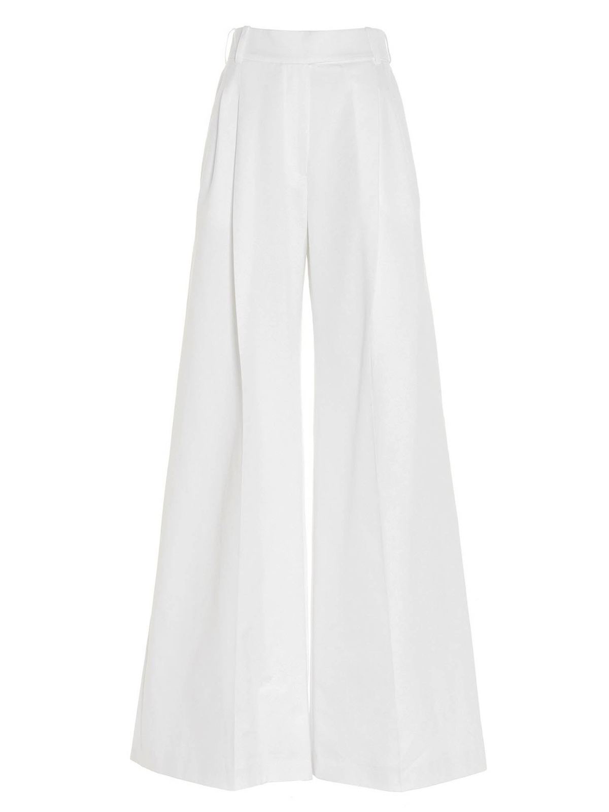 ALEXANDRE VAUTHIER PALAZZO PANTS IN WHITE