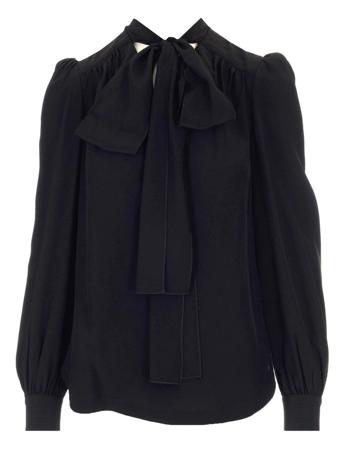 See By Chloé Scarf Collar Blouse In Black