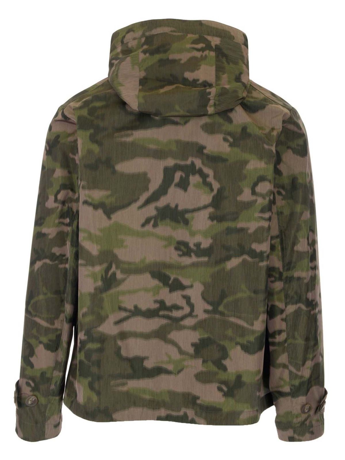 Casual jackets Herno - Camouflage jacket in shades of green ...