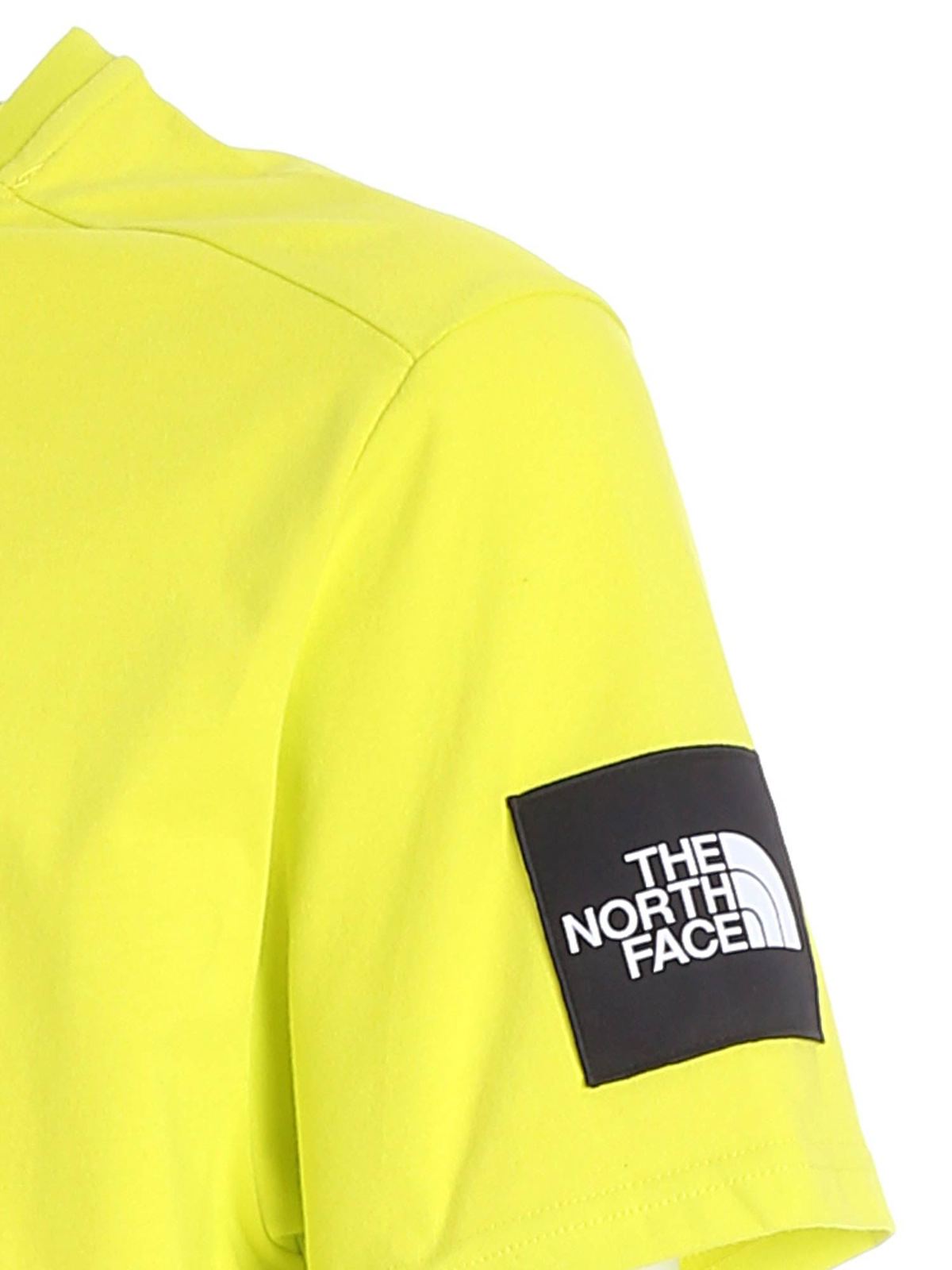 lime green north face t shirt