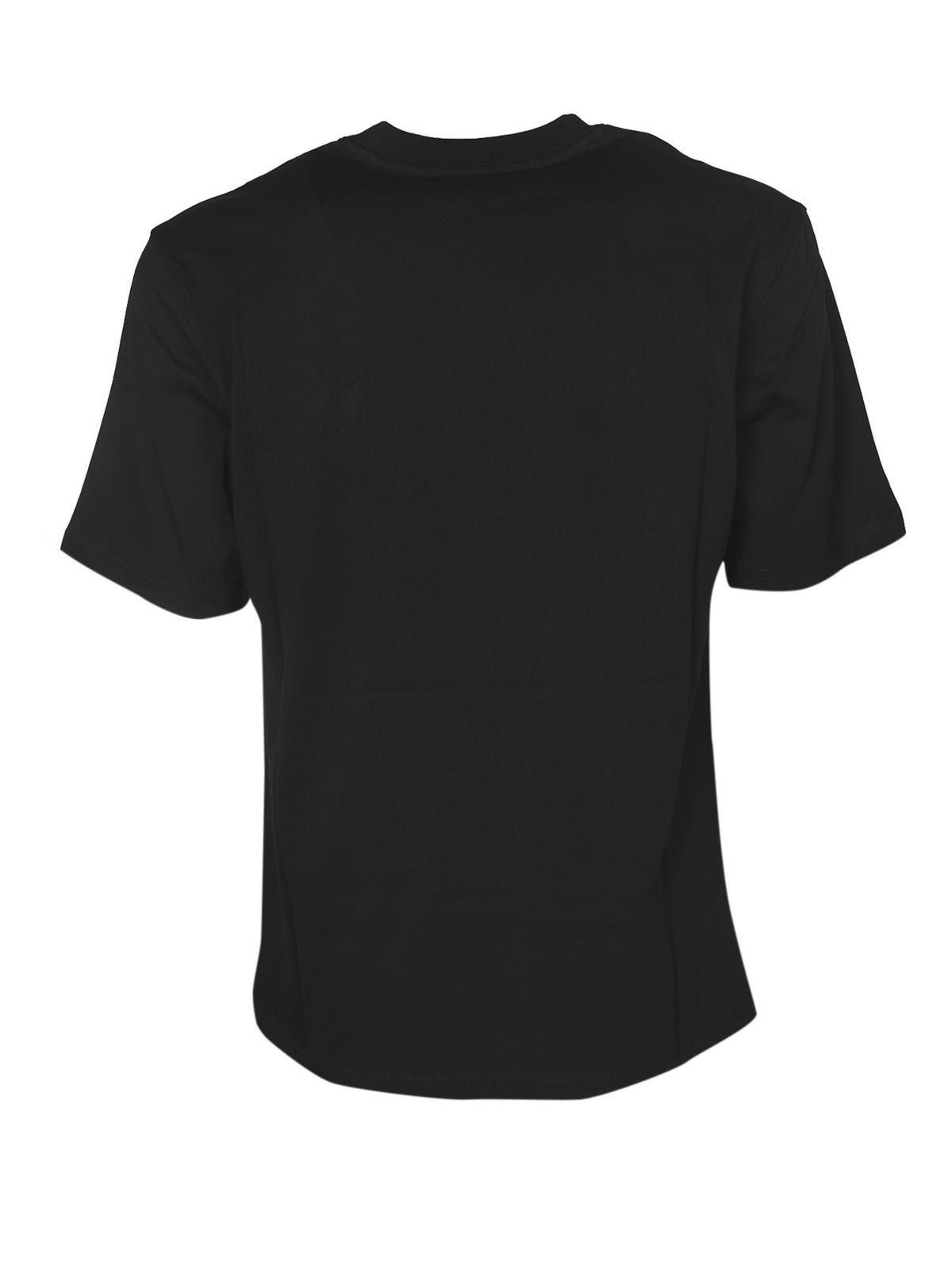 T-shirts Moschino - Rubbered logo t-shirt in black - 072720400555