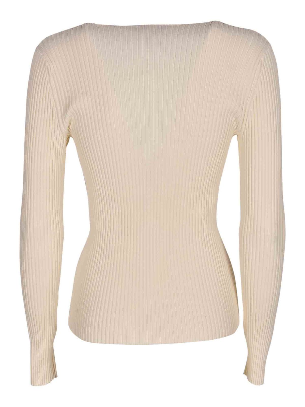 ivory wrap sweater