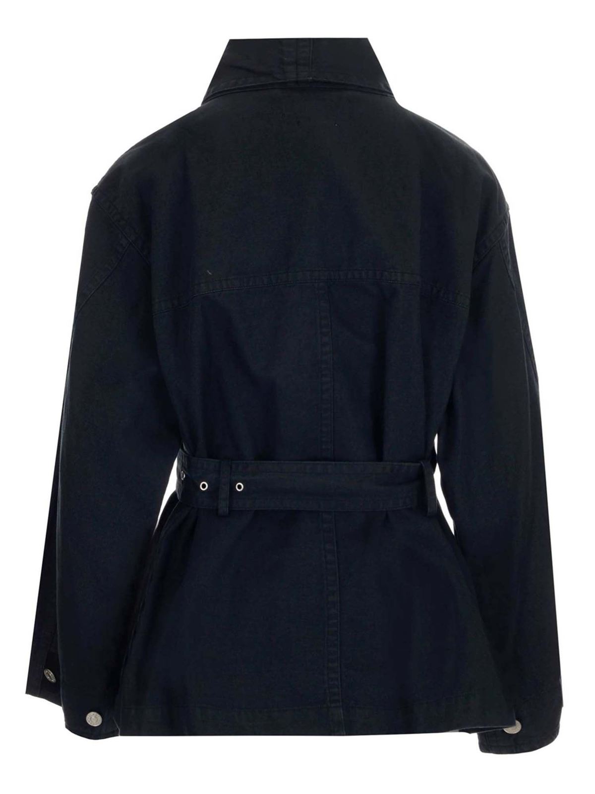 Isabel marant etoile - Prunille trench coat in Faded Black color ...