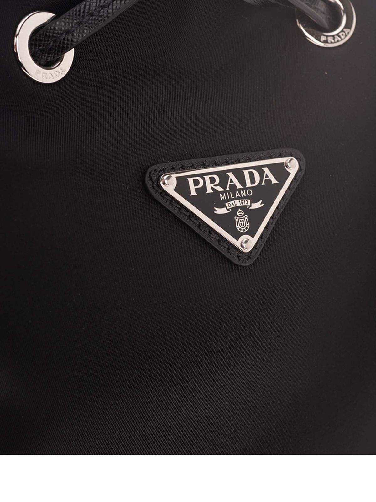 black prada bucket bag