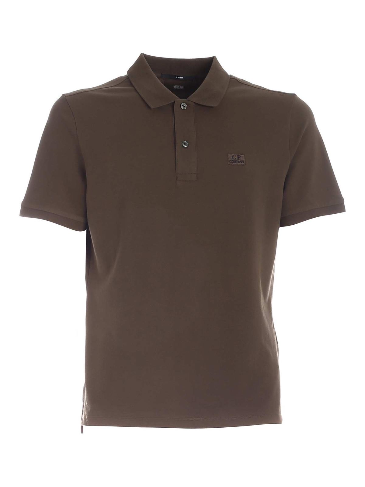 cp company green polo shirt