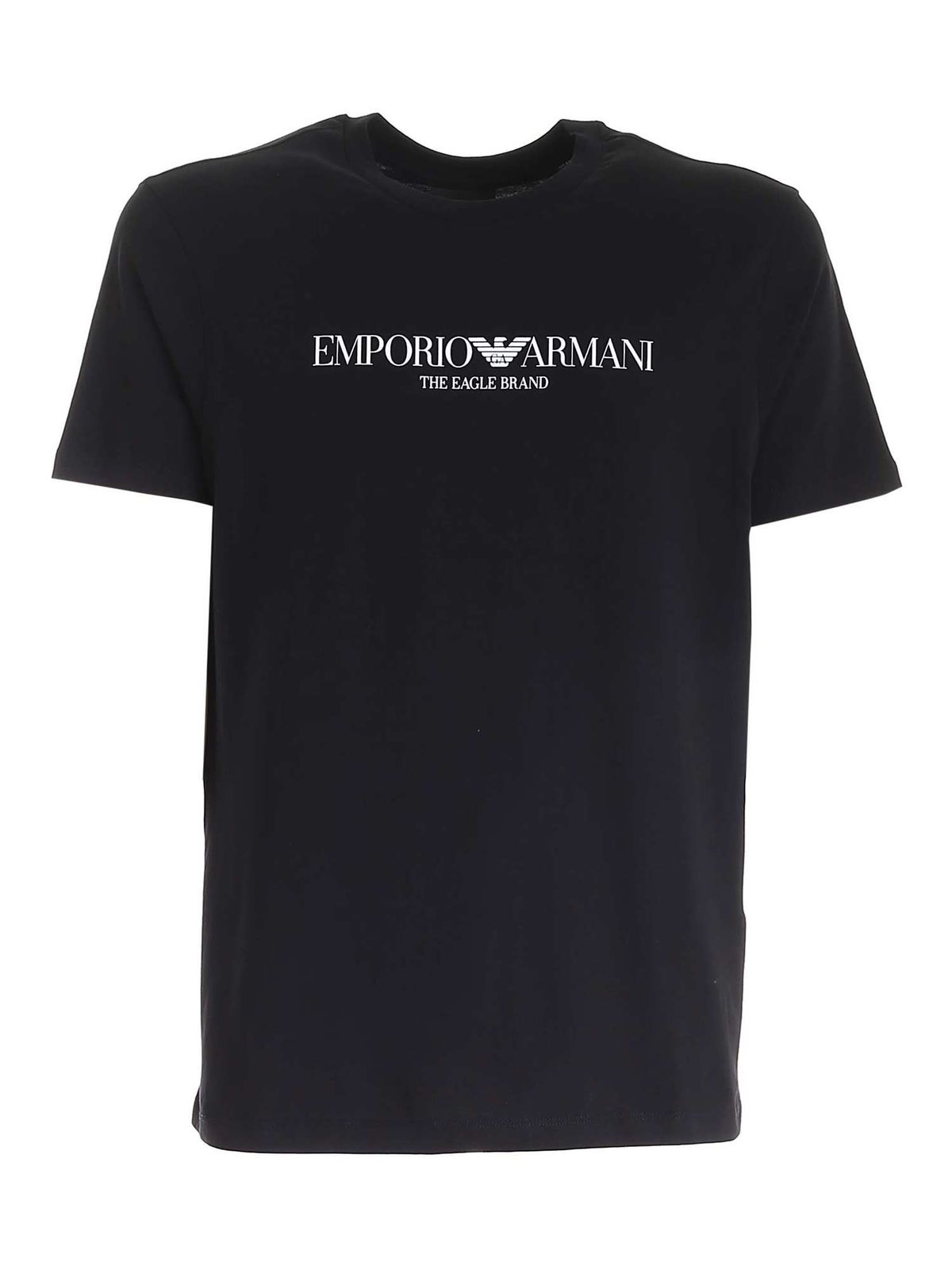 T-shirts Emporio Armani - Logo print T-shirt in black - 8N1T611J00Z0999