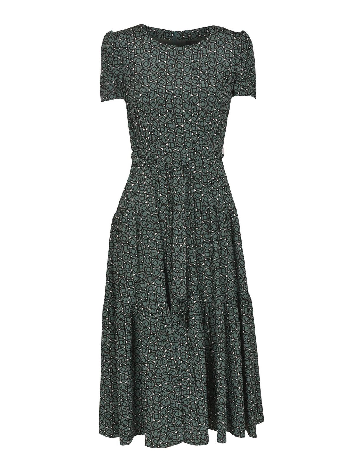 Weekend Max Mara Geometric Print Lolly Dress In Green | ModeSens