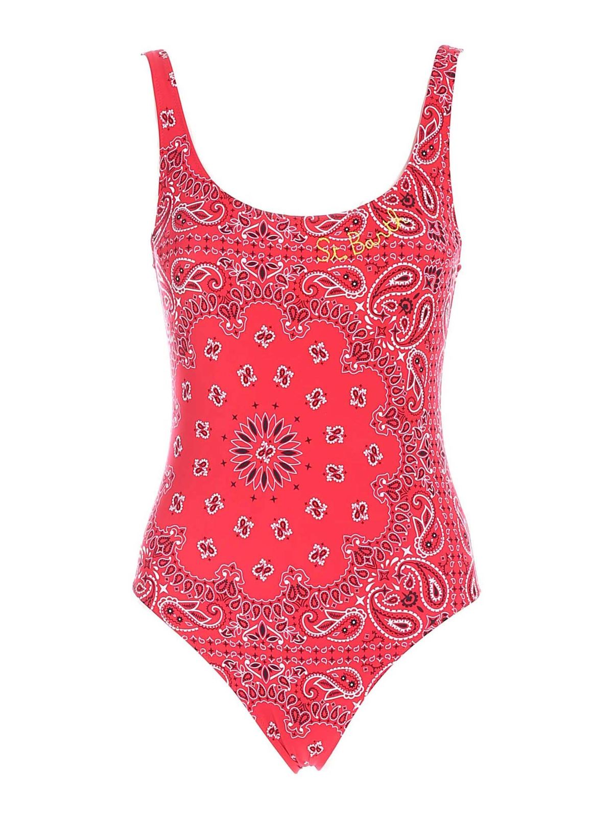 One-piece Mc2 Saint Barth - Lora one-piece swimsuit in red - LORABNDR40
