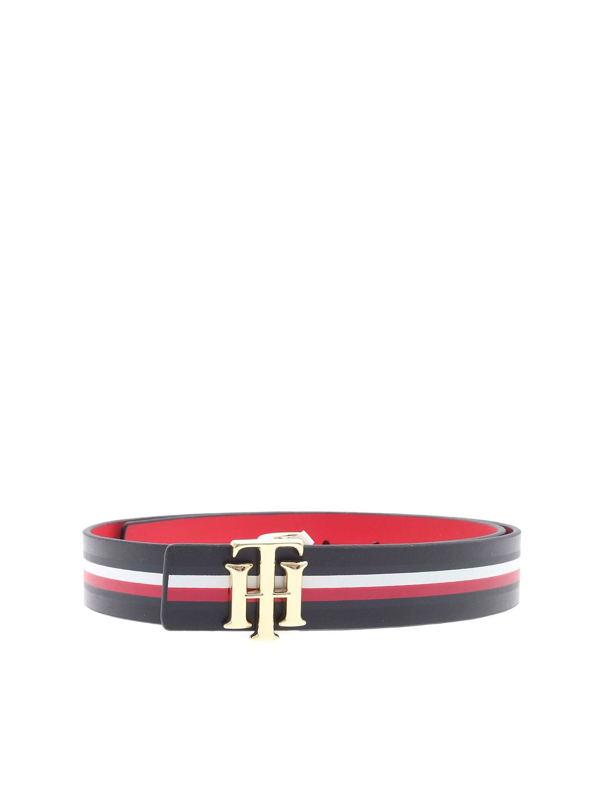 Tommy Hilfiger The Logo Rev Belt In White And Blue ModeSens