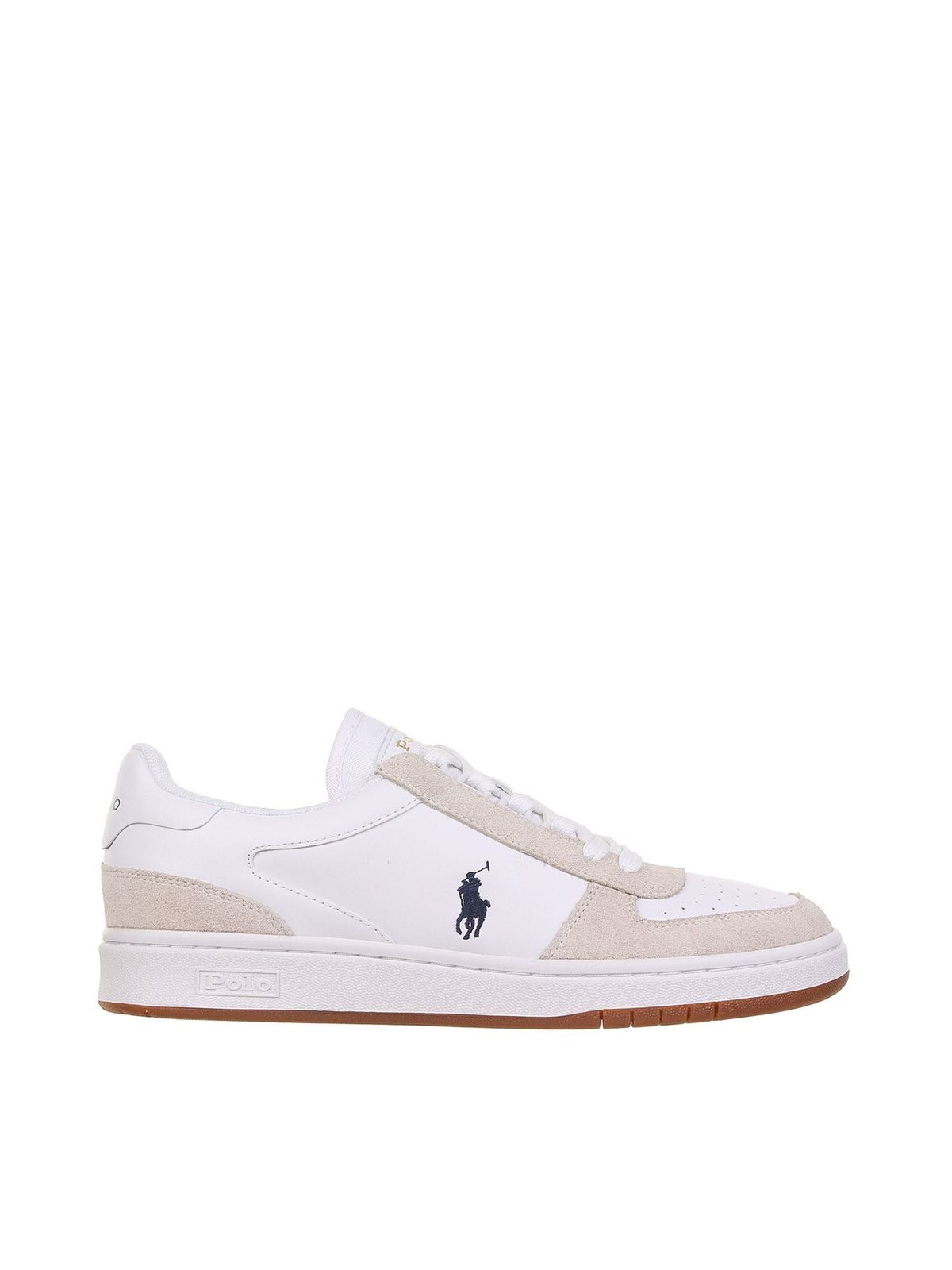 POLO RALPH LAUREN COURT trainers IN WHITE