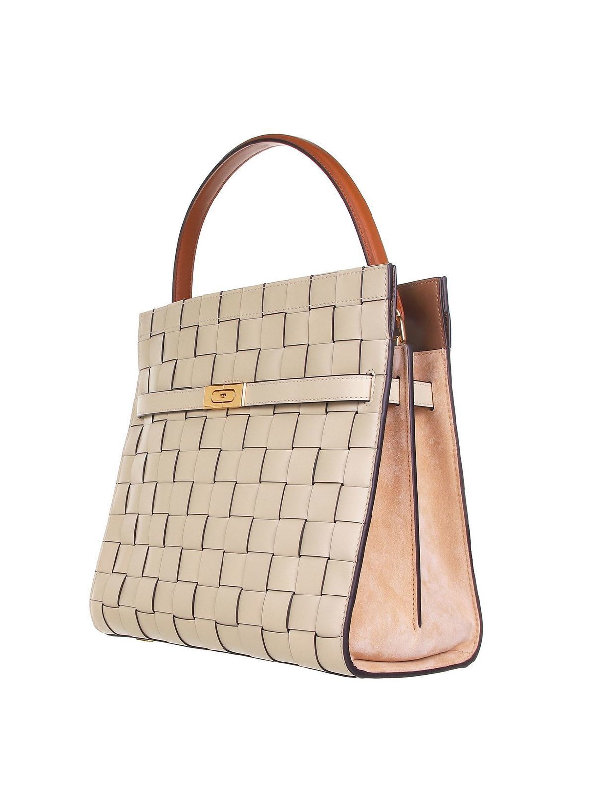 Totes bags Tory Burch - Double Lee Radziwill bag in Buttermilk color -  80555272