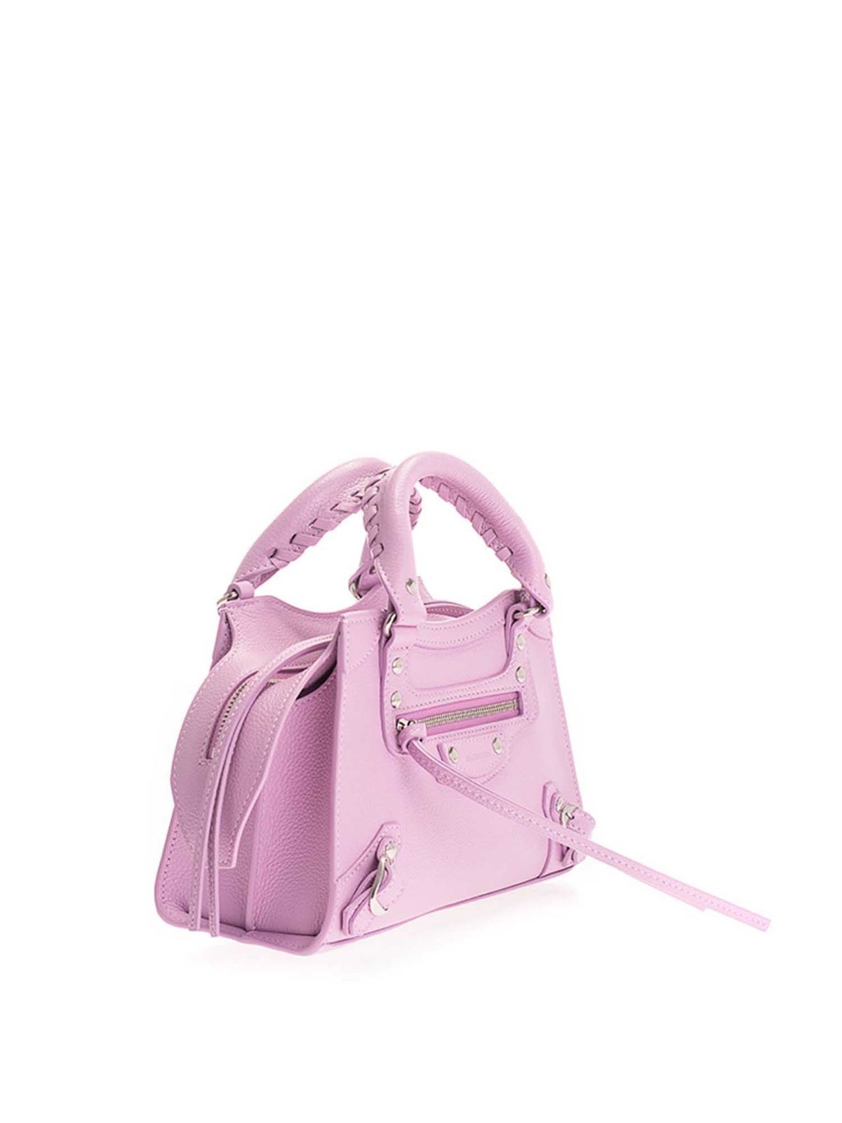 Balenciaga - Neo Classic Mini cross body bag in purple - totes bags ...