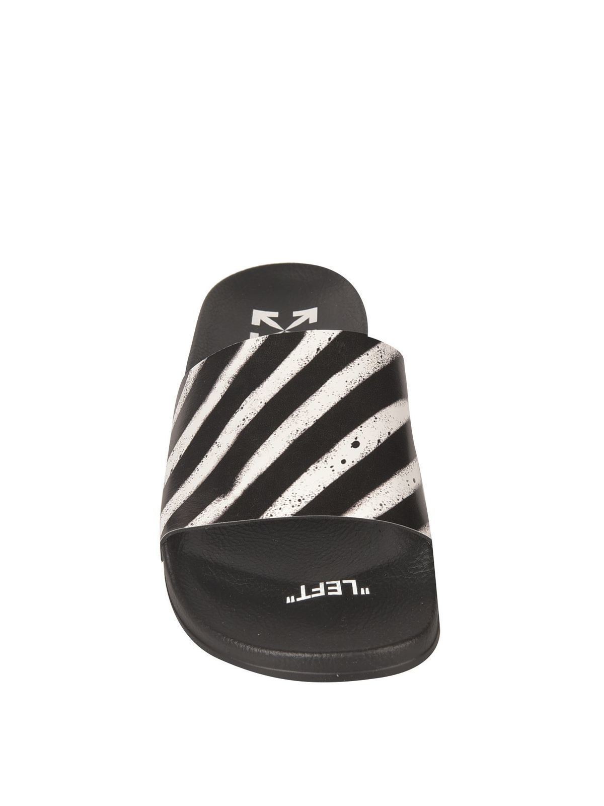 off white stripe slides