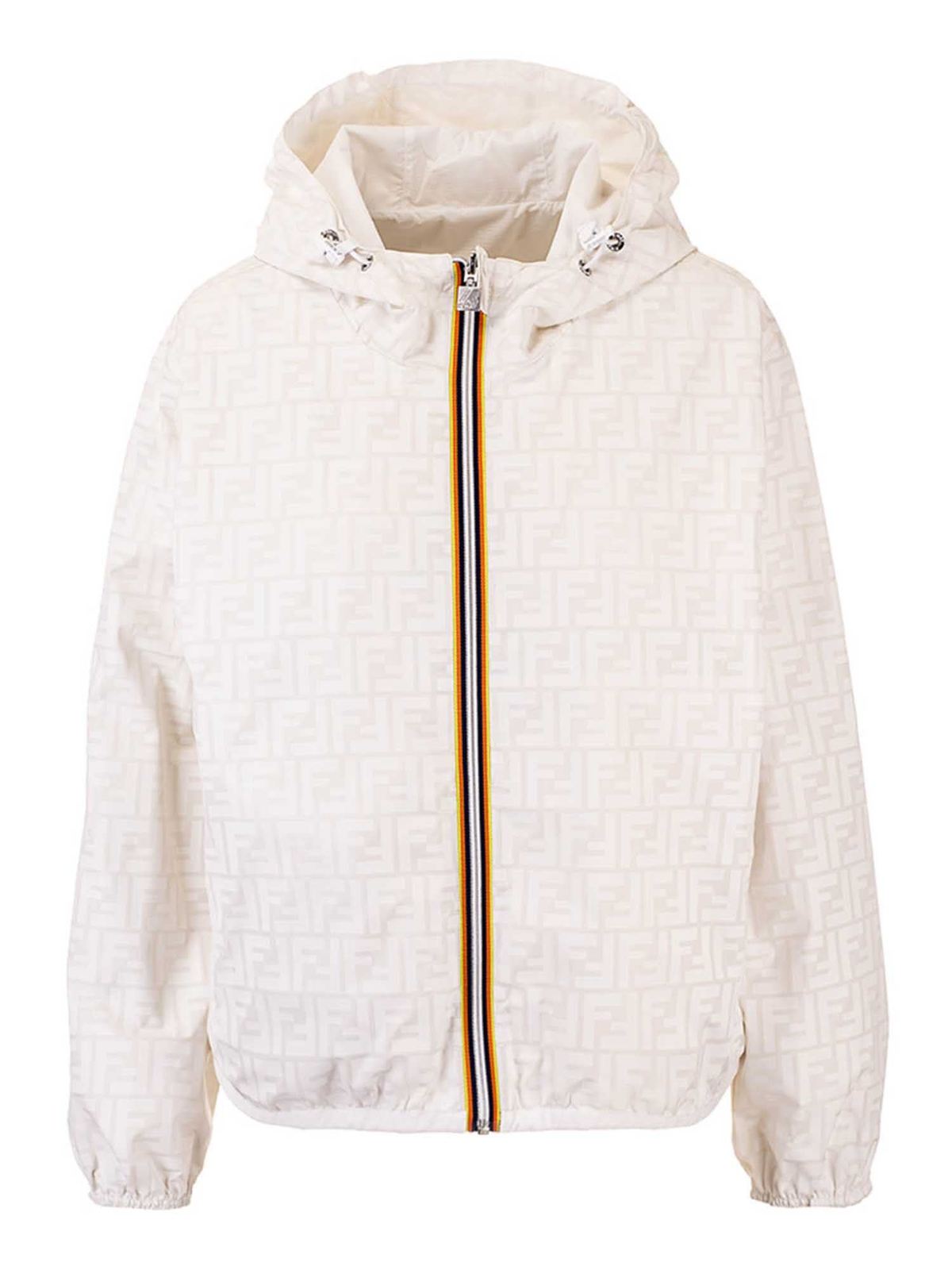 fendi hooded logo jacket