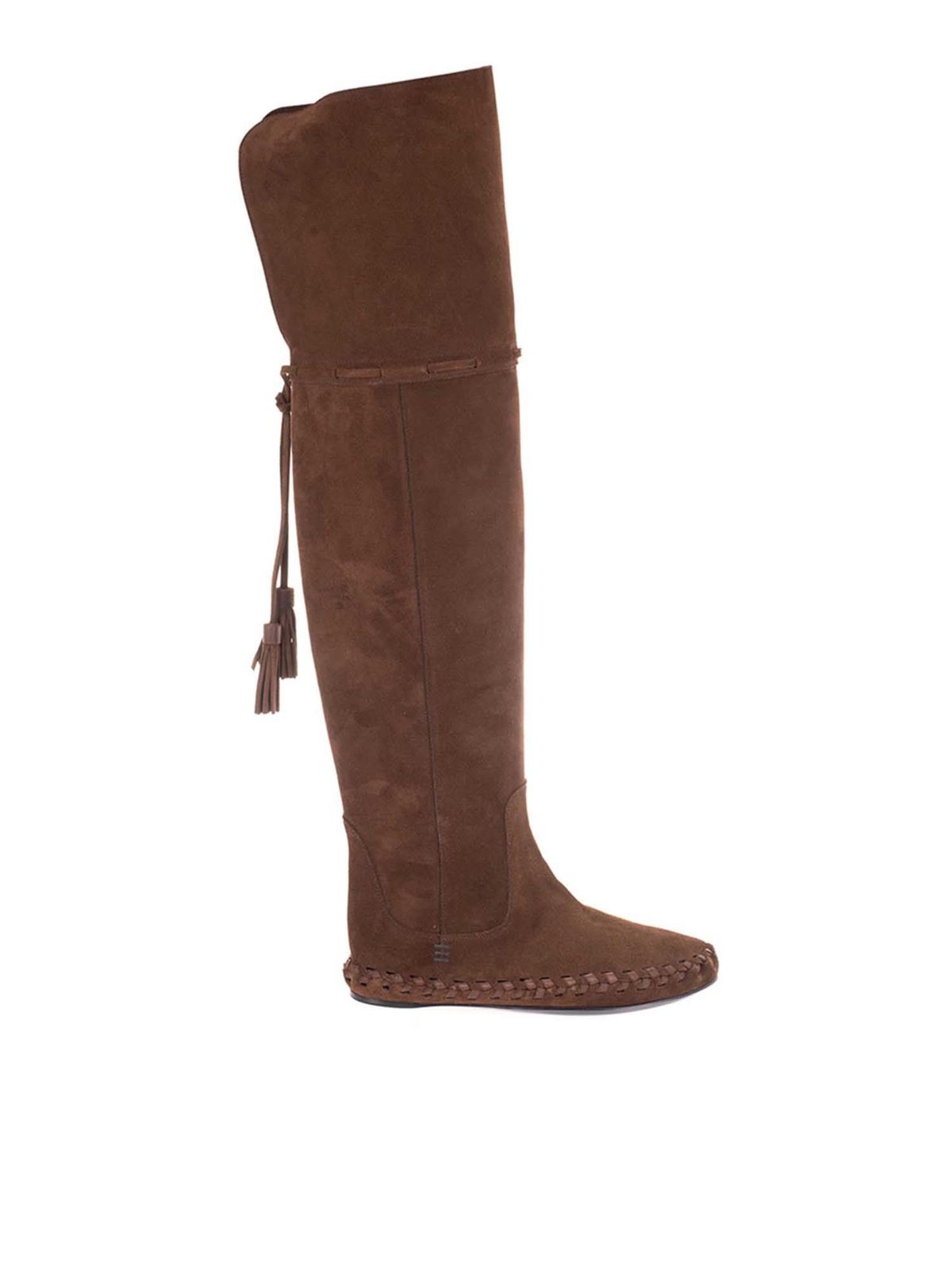Celine CUISSARD BOOTS IN BROWN