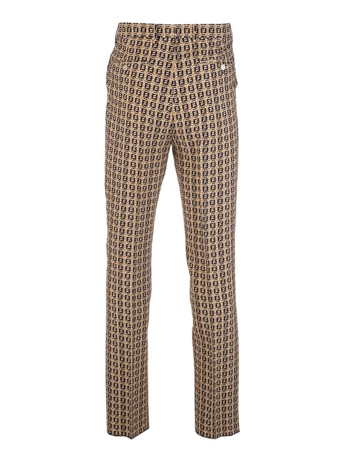 fendi logo pants women's