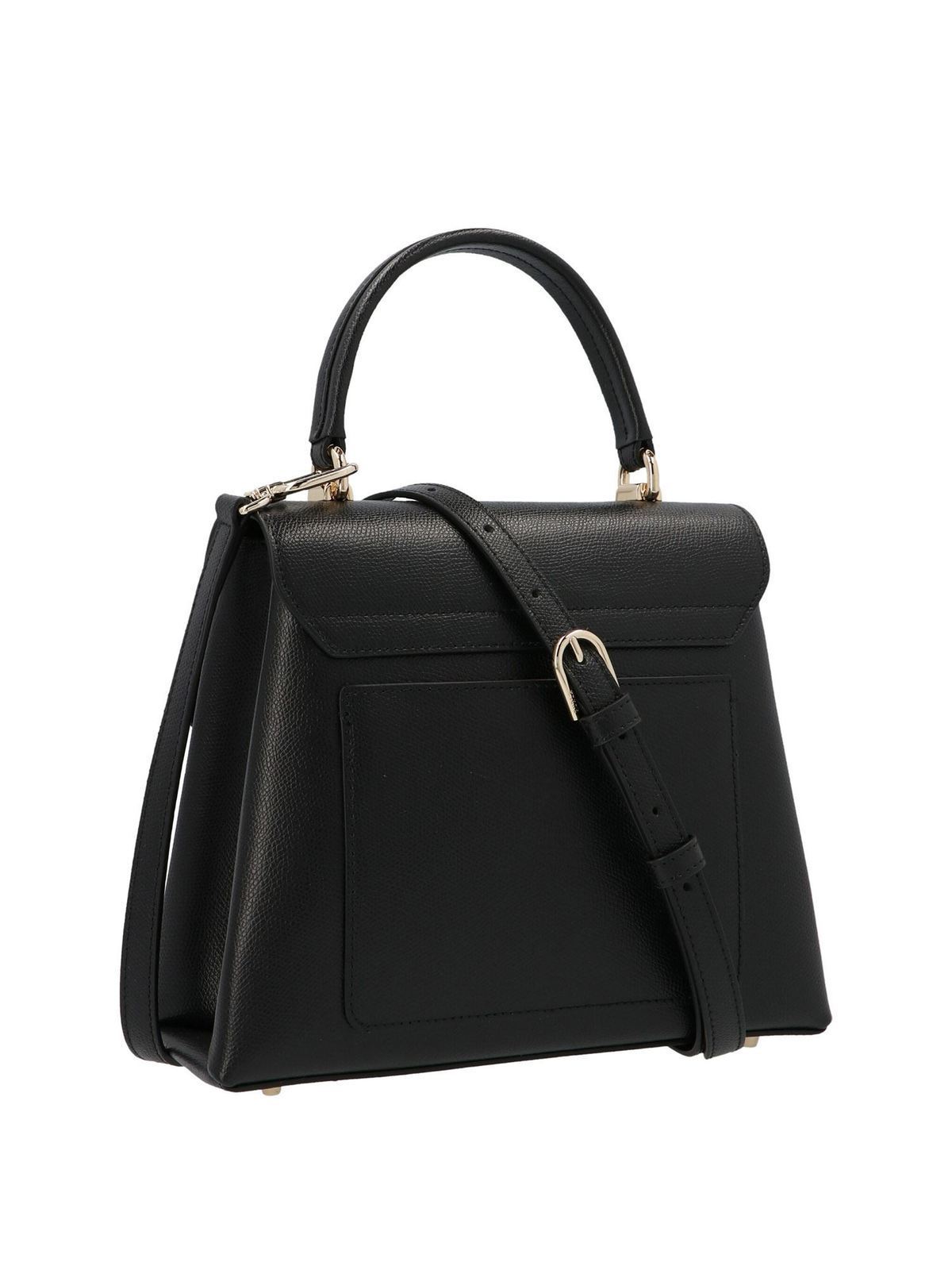 Totes bags Furla - 1927 S handbag in black - BAKPACOARE000O6000