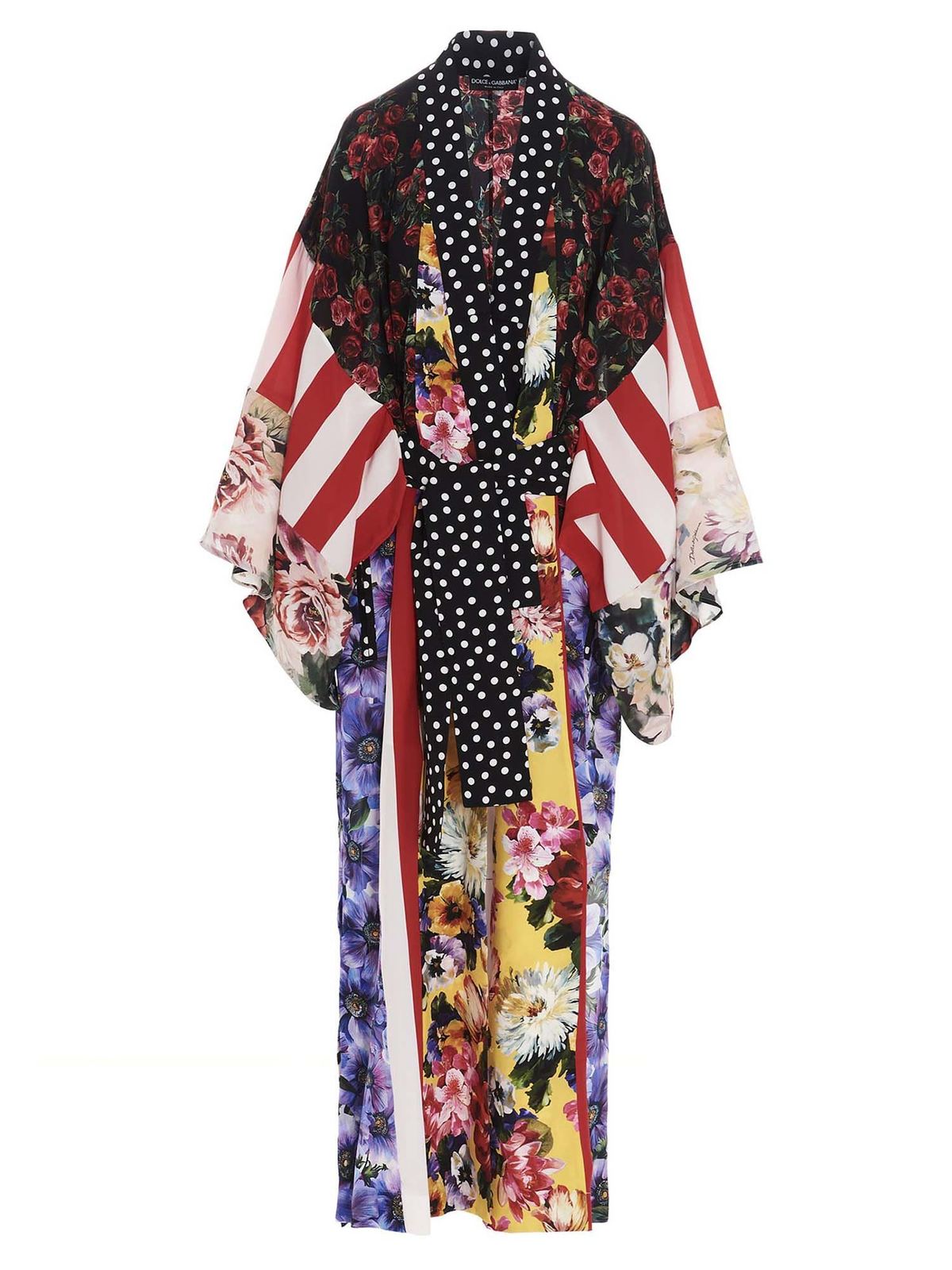 Dolce & Gabbana Kimono Cardigan In Multicolor