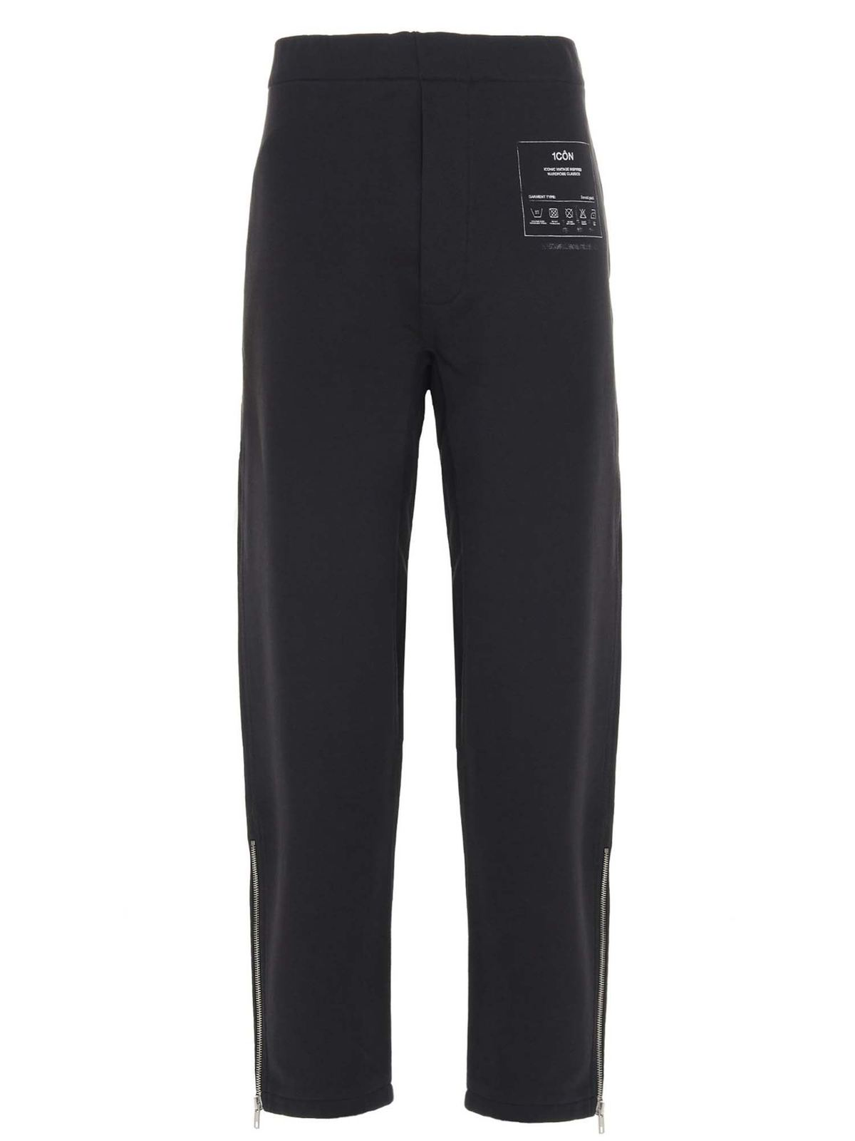 Maison Margiela Printed Joggers In Black In Grey