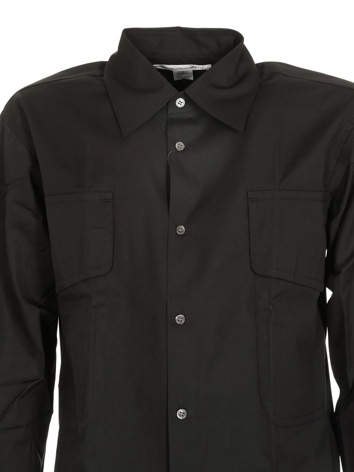Shirts Comme Des Garcons Shirt - Chest pockets shirt in black
