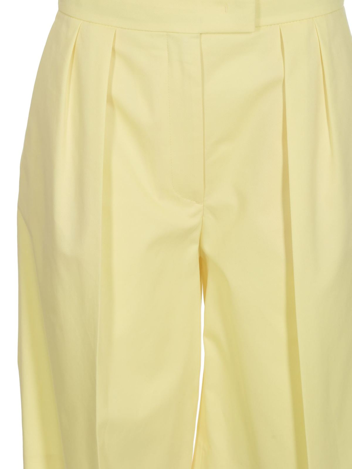 yellow tailored shorts