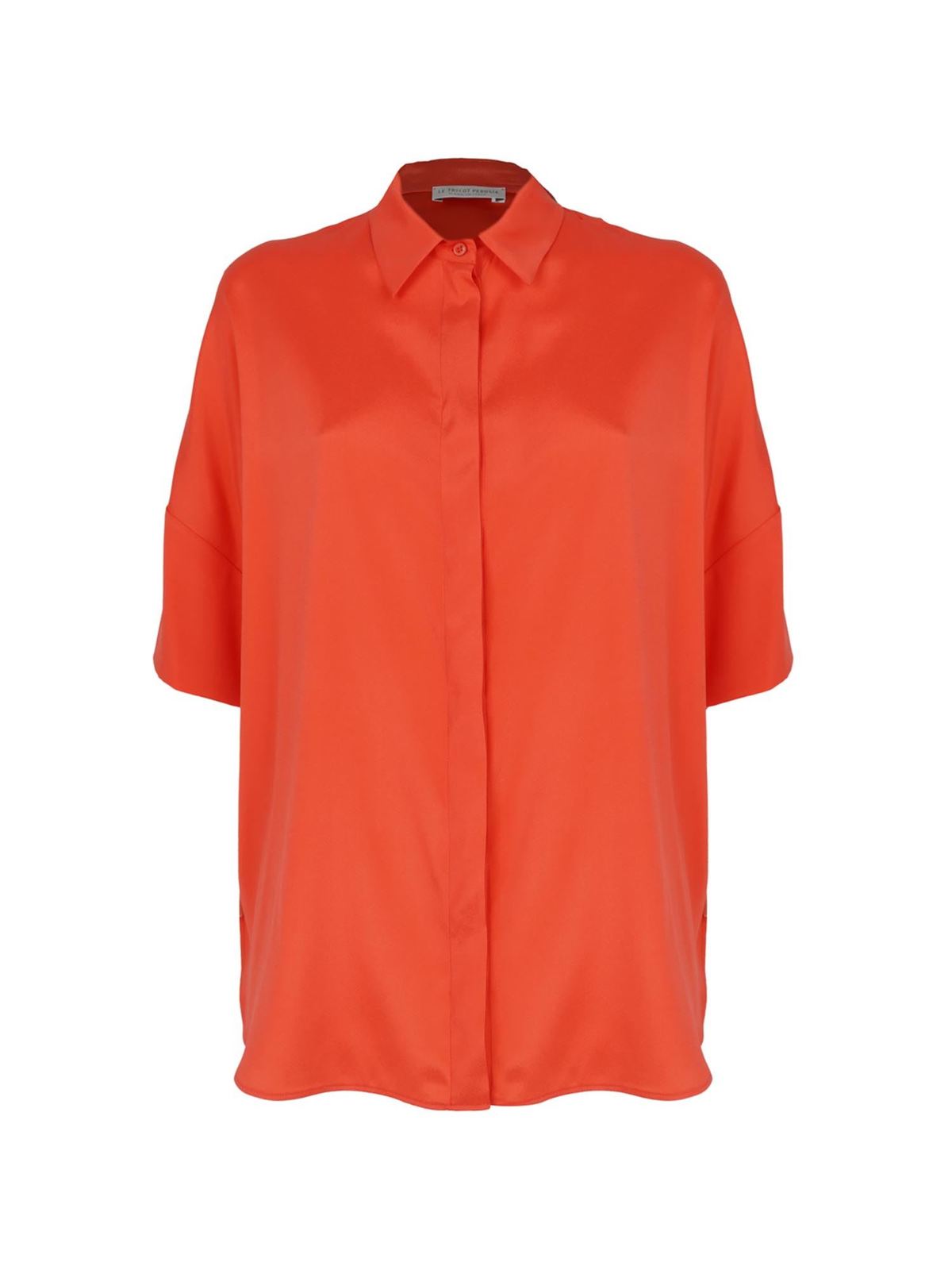 LE TRICOT PERUGIA SHORT-SLEEVED SHIRT IN RED