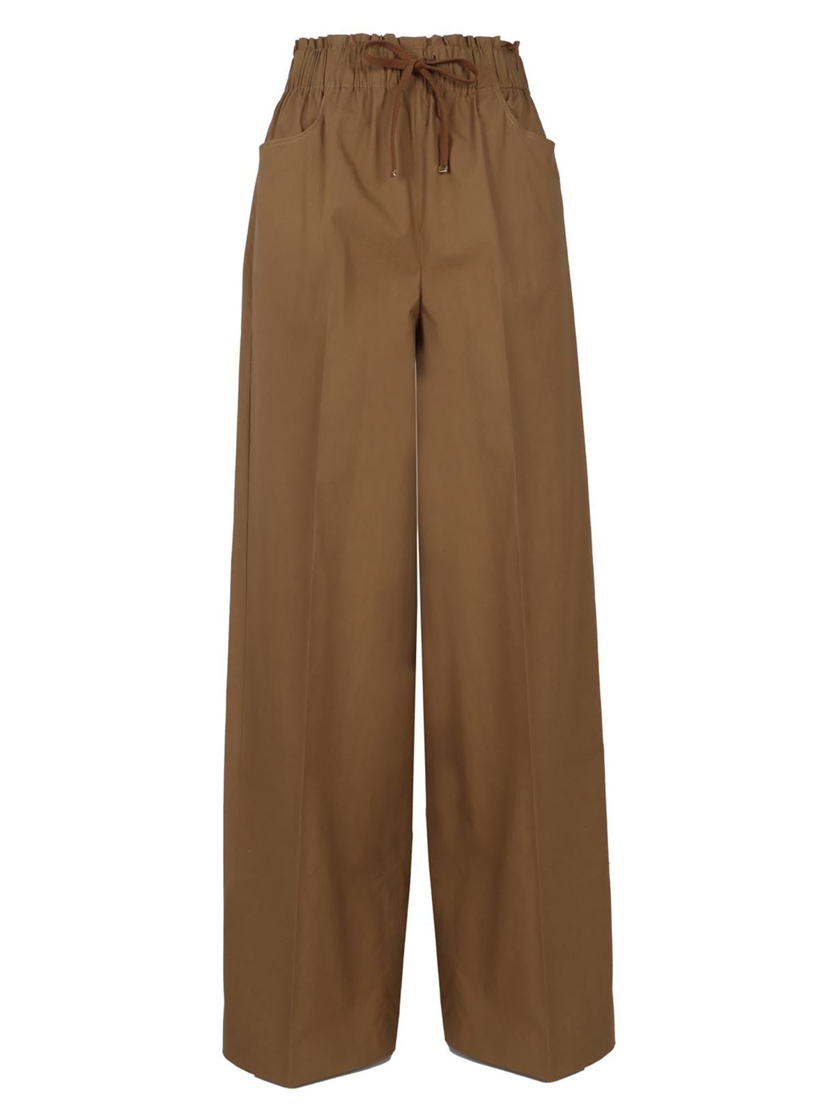 LES COPAINS PALAZZO TROUSERS IN COLONIAL COLOR