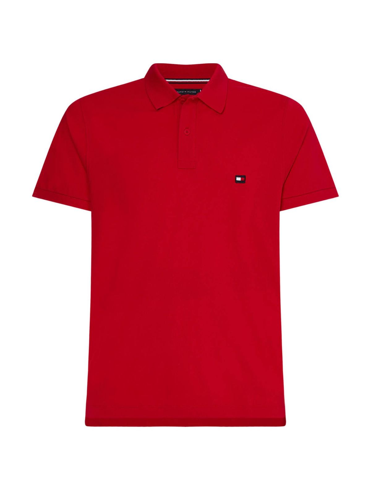 Ib vandtæt at tiltrække Polo shirts Tommy Hilfiger - Slim fit polo shirt in red -  MW0MW17793COTONEXLG