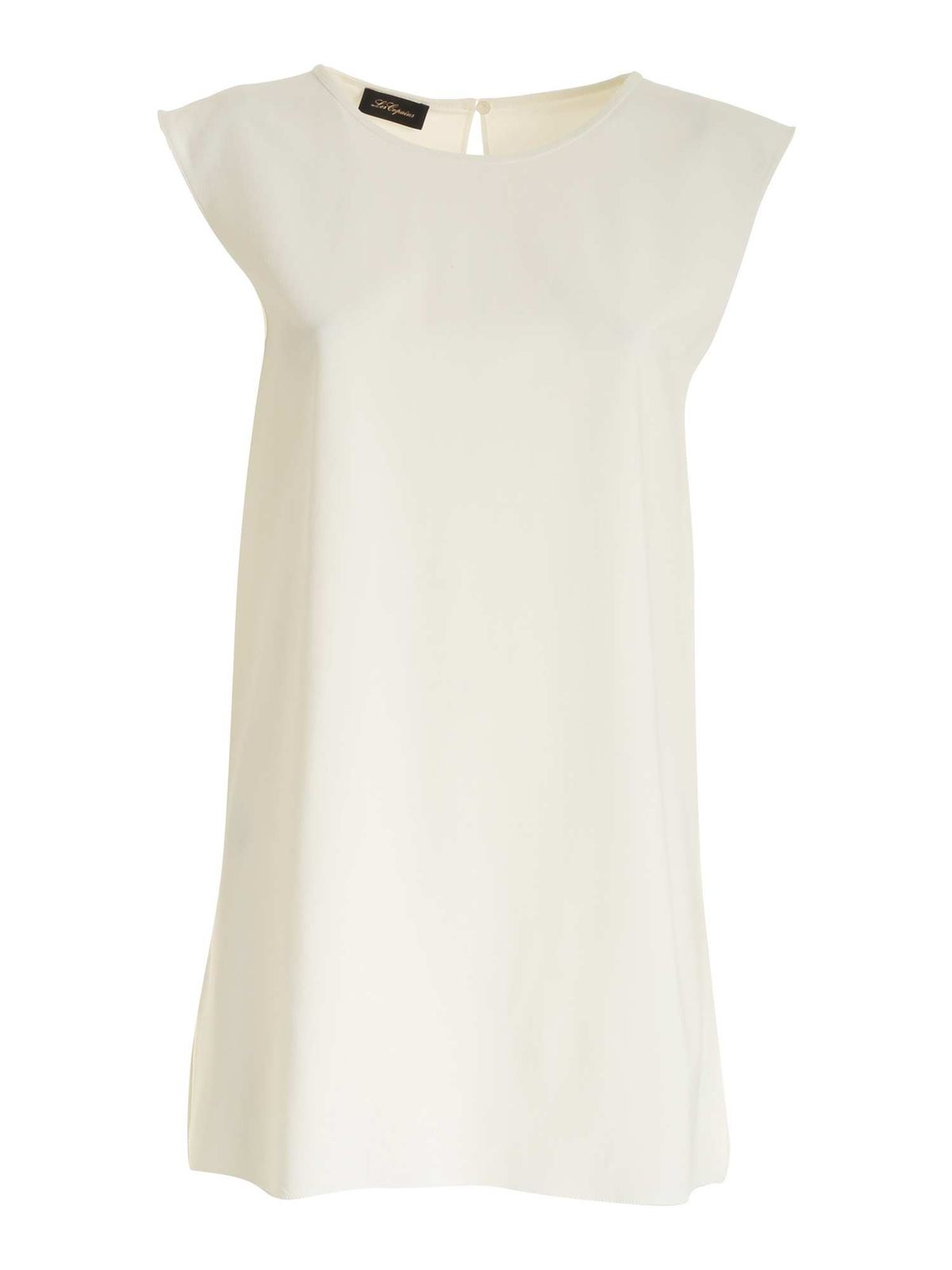 Les Copains Sleeveless Top In White