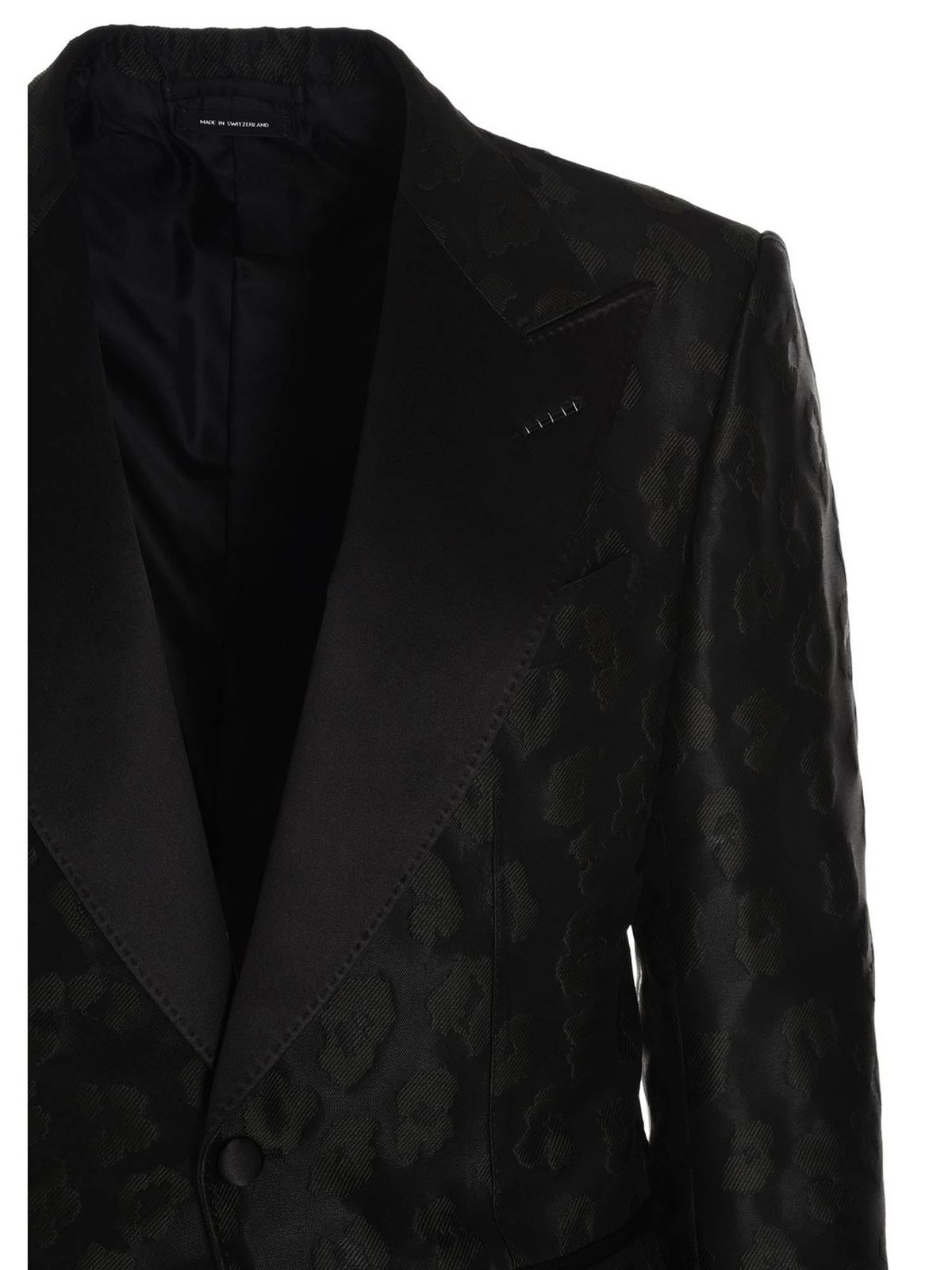 Blazers Tom Ford - Single-breasted blazer in black - 942R9211MH40942R92