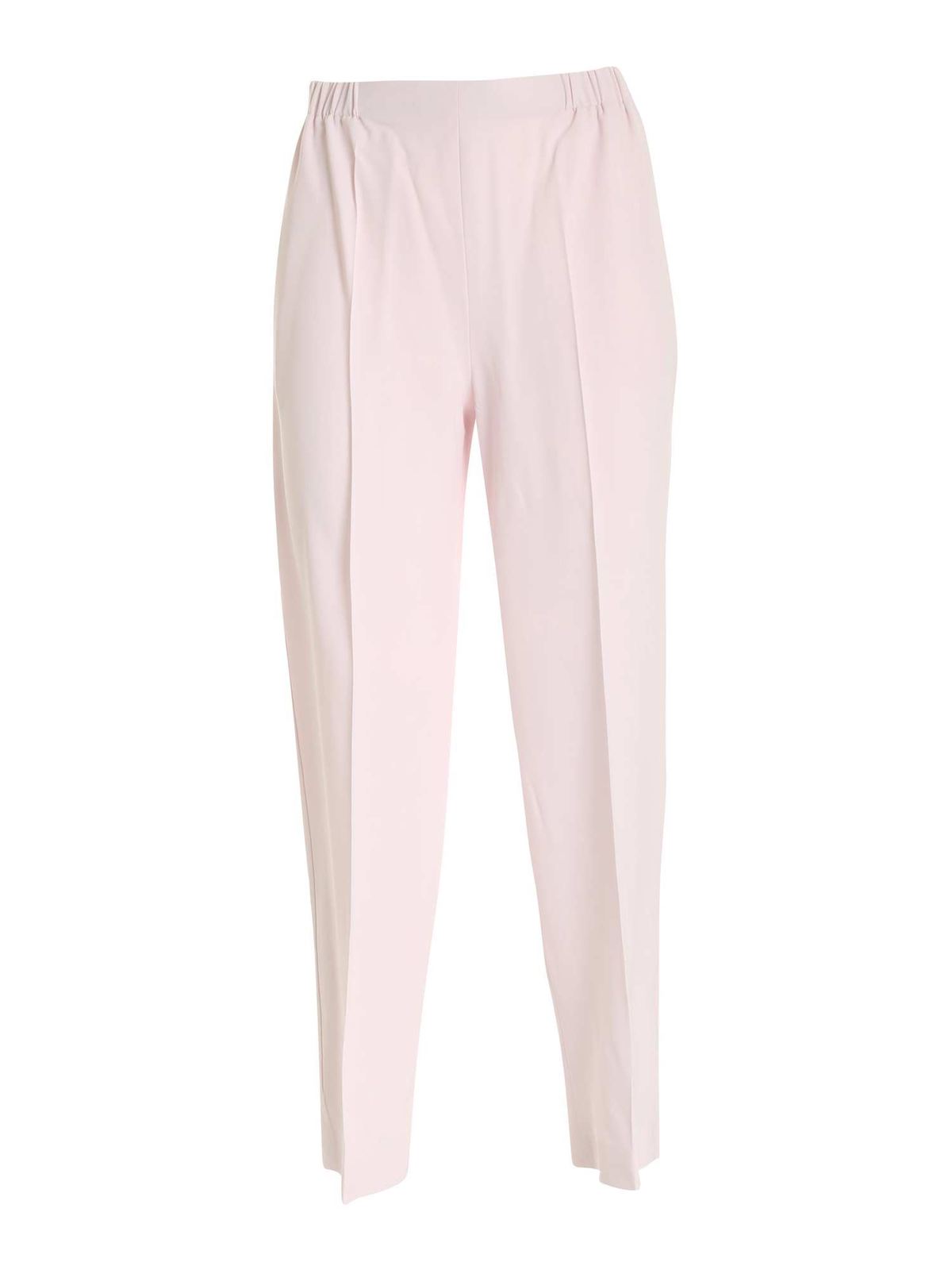 Les Copains Ironed Crease Down The Leg Pants In Pink