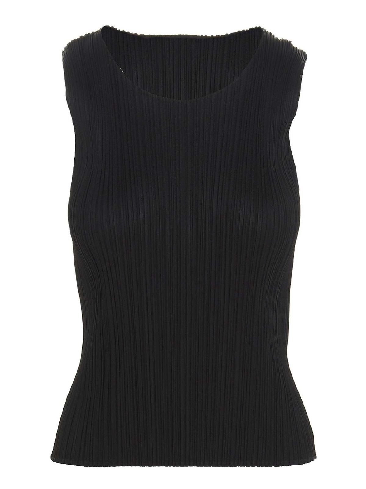 Pleats Please Pleated Top In Black | ModeSens