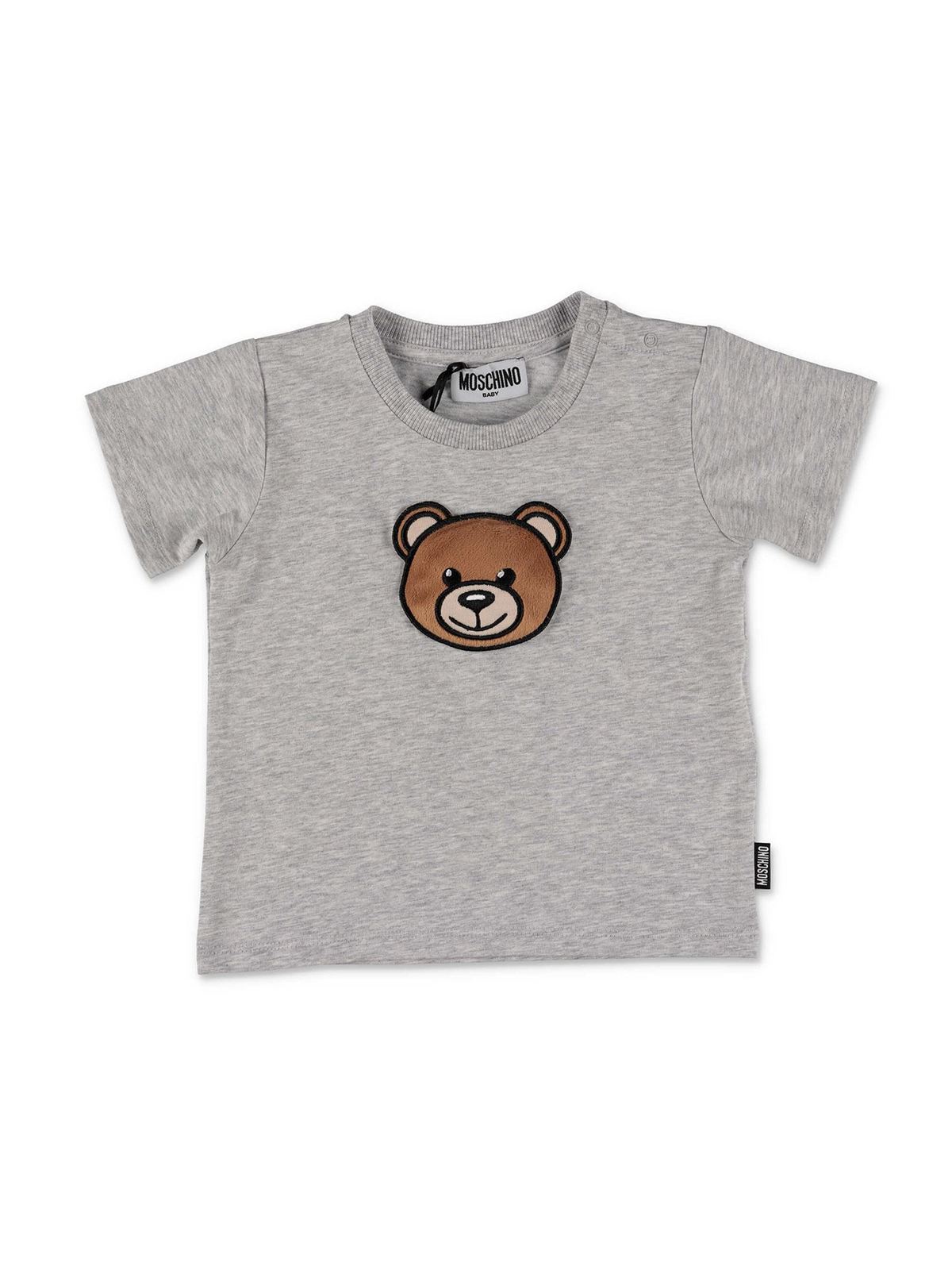 Moschino Kids' Teddy Bear T-shirt In Grey