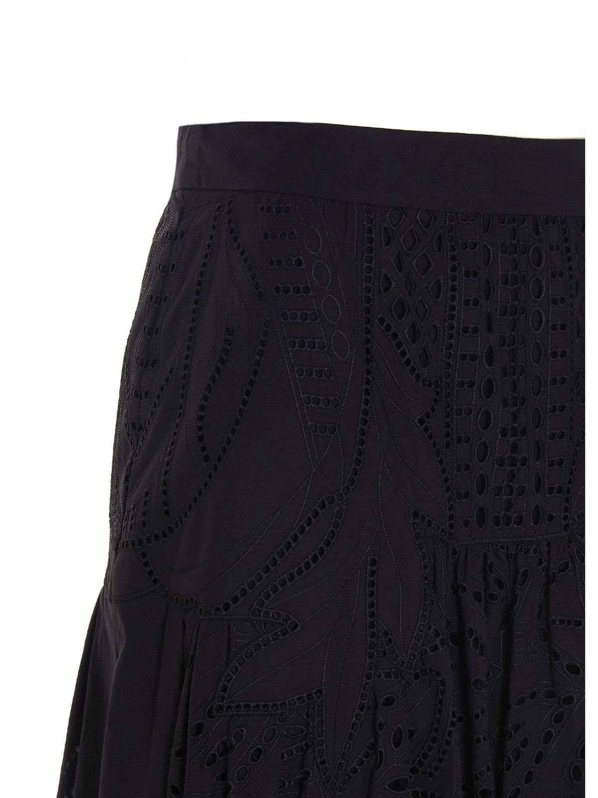 Long skirts Alberta Ferretti - Sangallo skirt in black - 011301400555