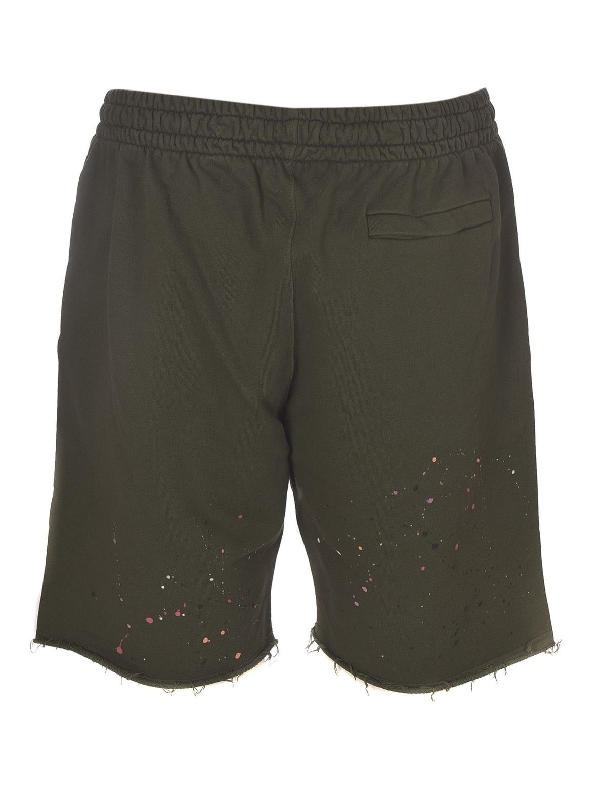 Pantaloni corti e shorts Off-White - Bermuda Vintage Paint color Kombu -  OMCI006S21FLE0065701
