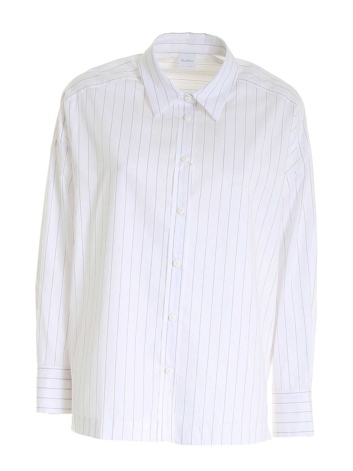 Shirts Max Mara - Esopo shirt in white - 31110216600003 | iKRIX.com