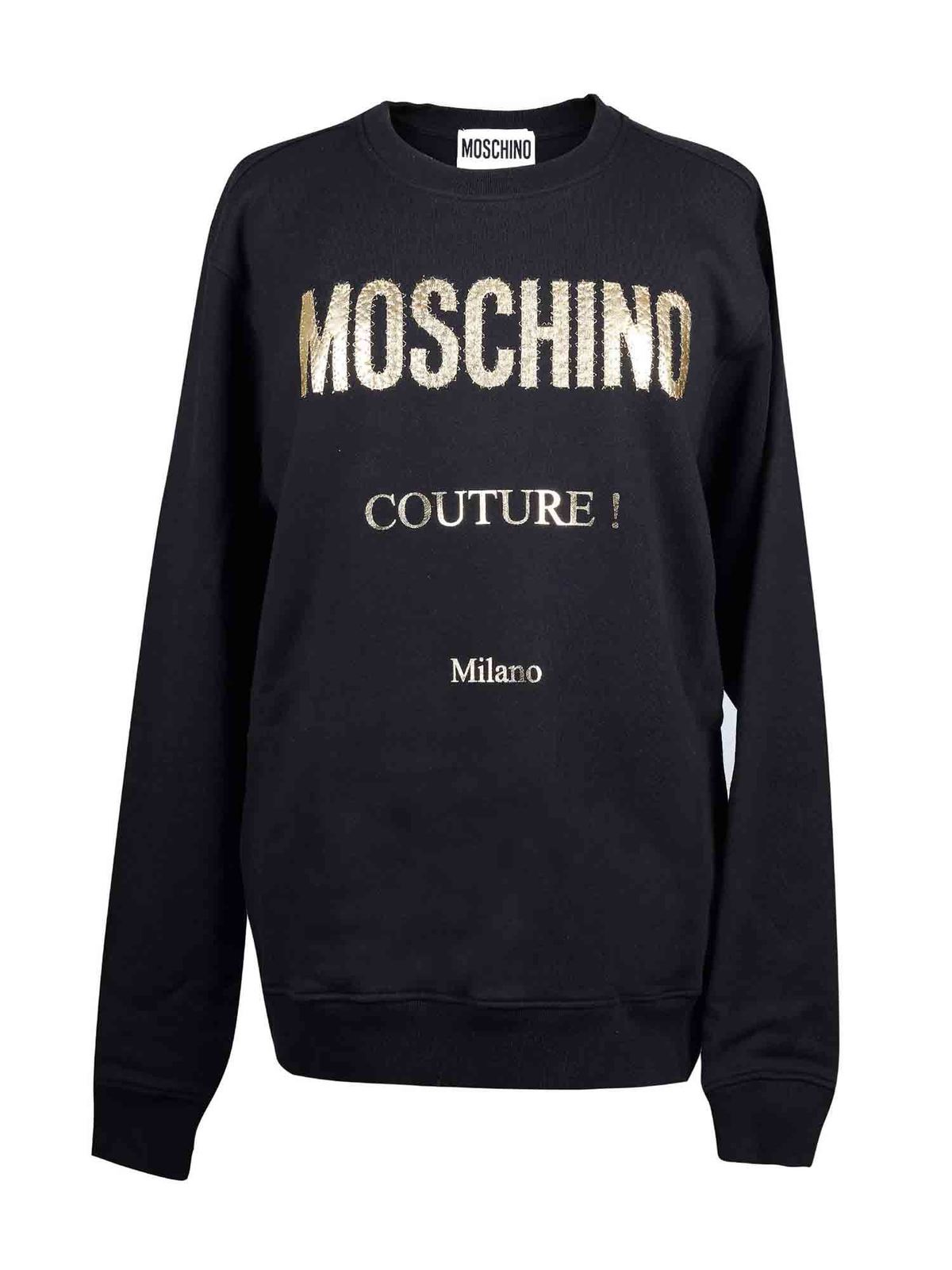 Moschino - Logo sweatshirt in black - Sweatshirts & Sweaters - 177302271555