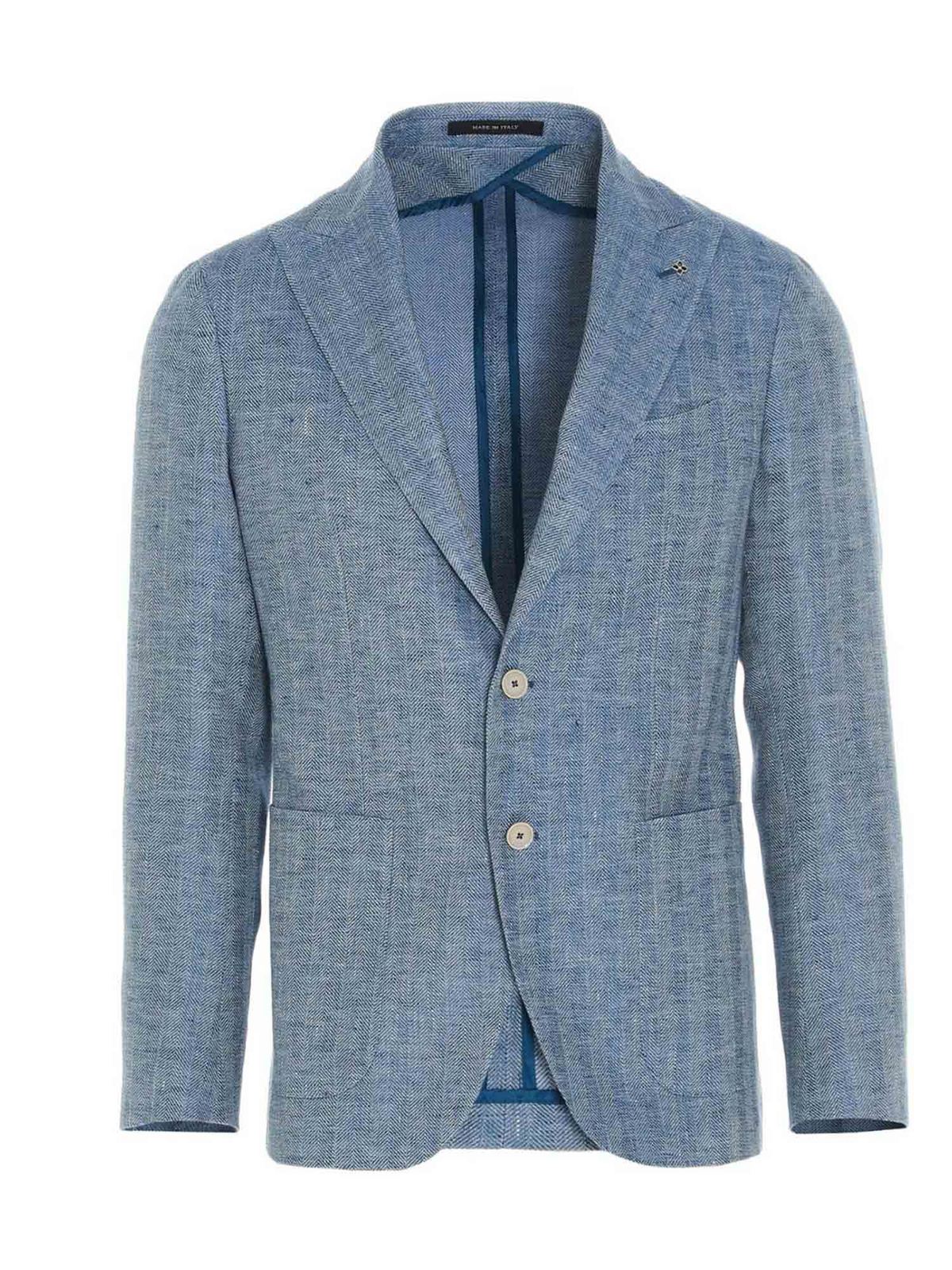 Blazers Tagliatore - Montecarlo blazer in light blue ...