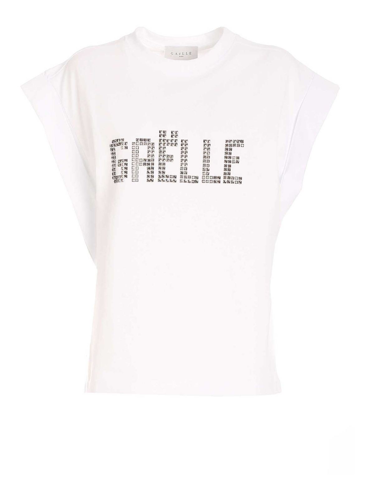 GAELLE PARIS GAELLE OVERSIZED T-SHIRT IN WHITE