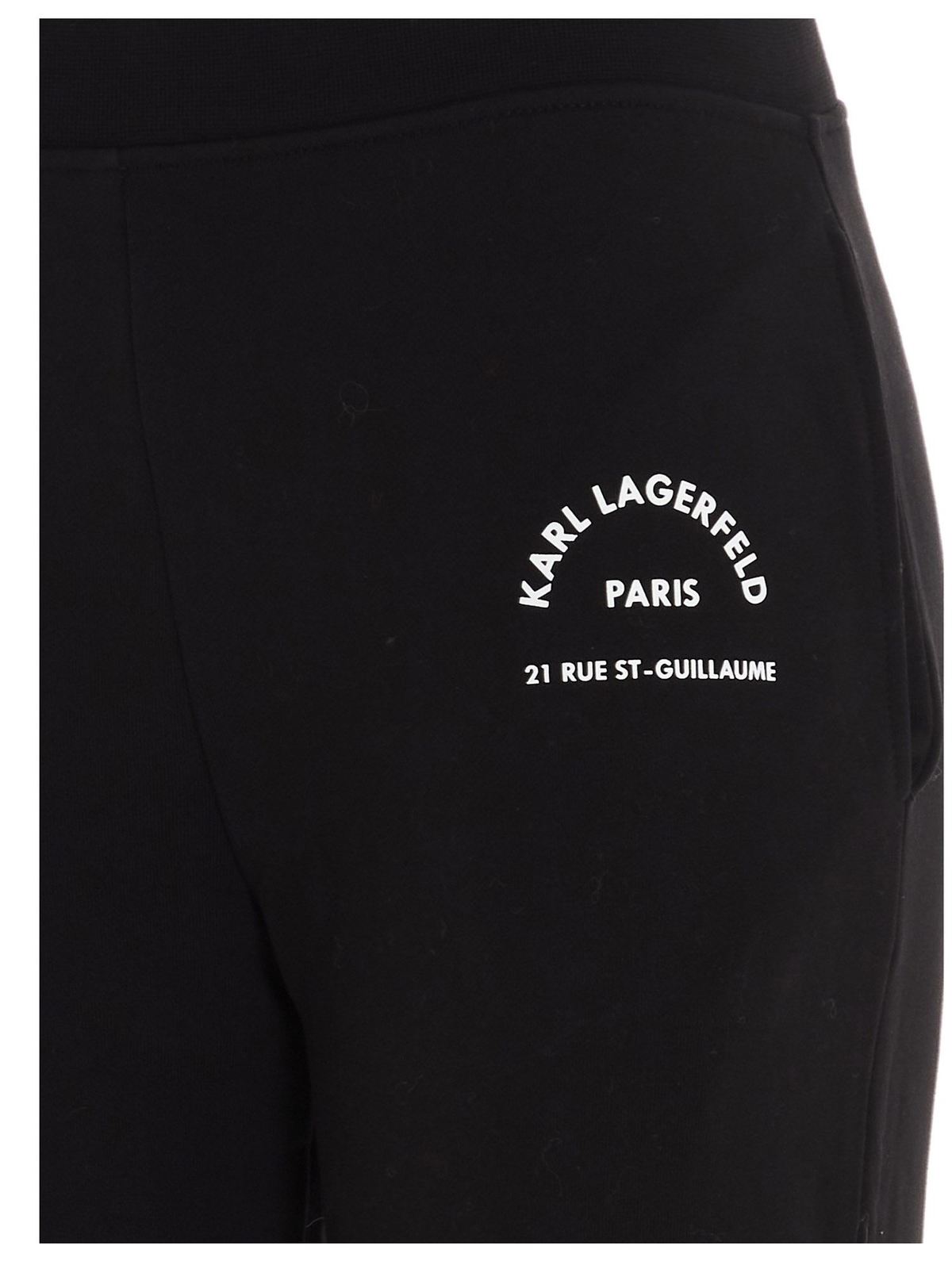 Tracksuit bottoms Karl Lagerfeld - Logo print joggers in black ...