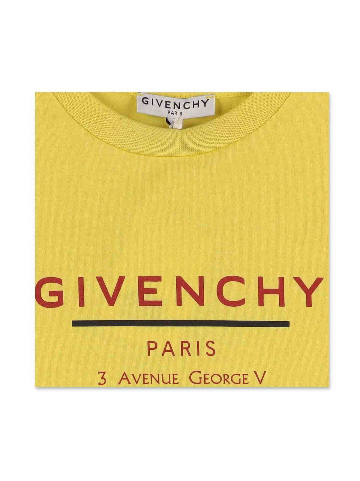 T-shirts Givenchy - Logo T-shirt in yellow - H25253508 